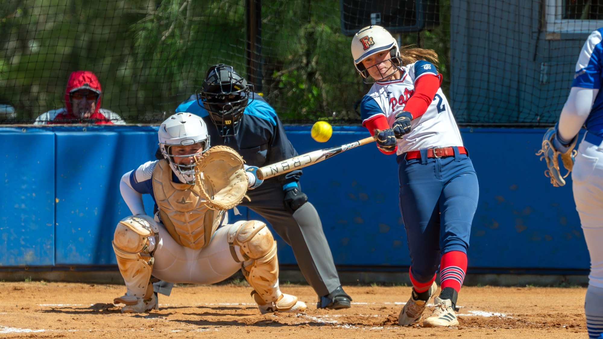 SB26 Paige Strickland swings at a pitch versus Chowan University