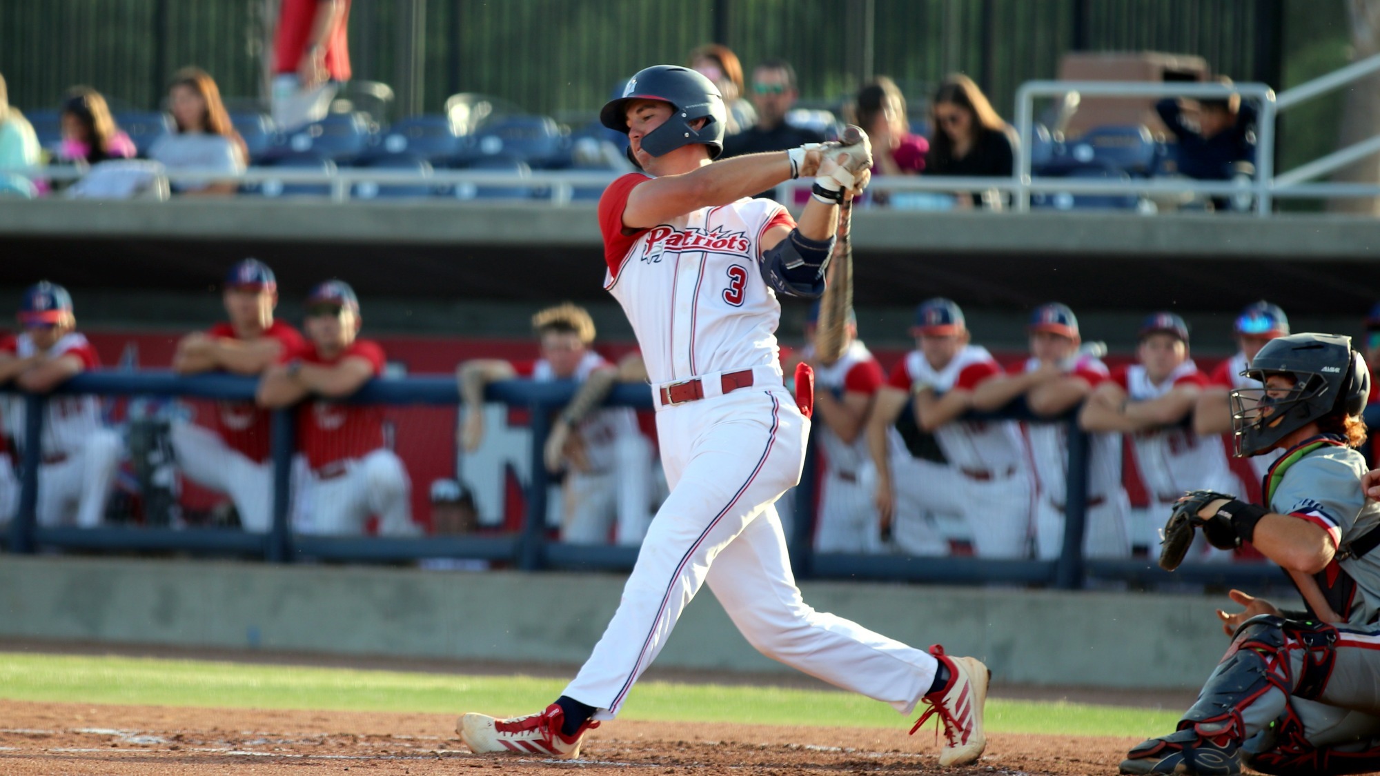 BB26 Riley Orr swinging at bat versus USC Aiken