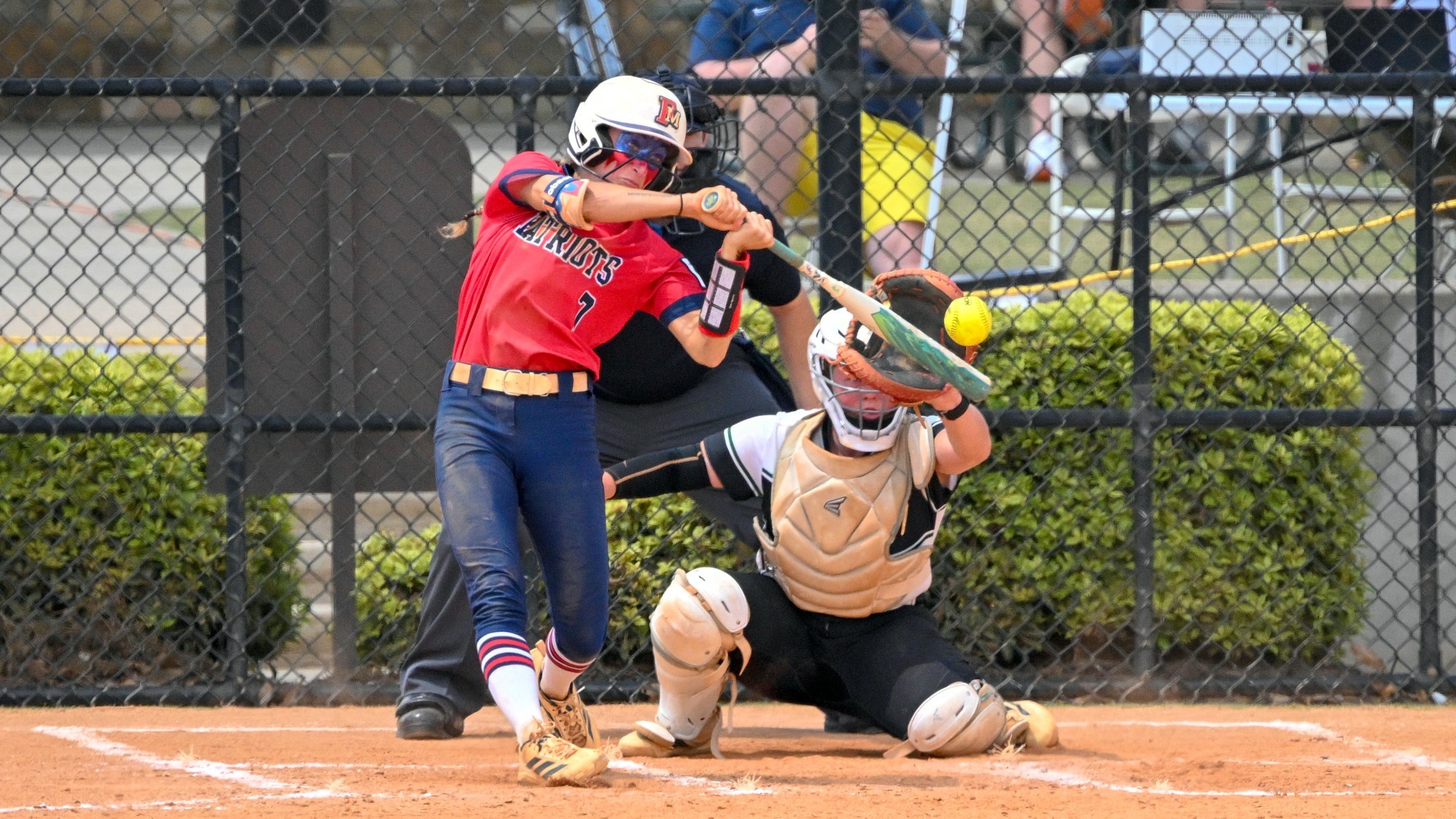 SB26 Madalyn White hits 3 run triple vs Mount Olive in first title game