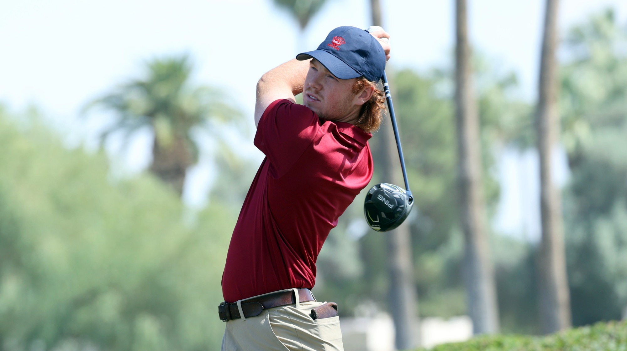 GOLF26 Simon DiMaggio tees off at the Big Sky Conference Tournament