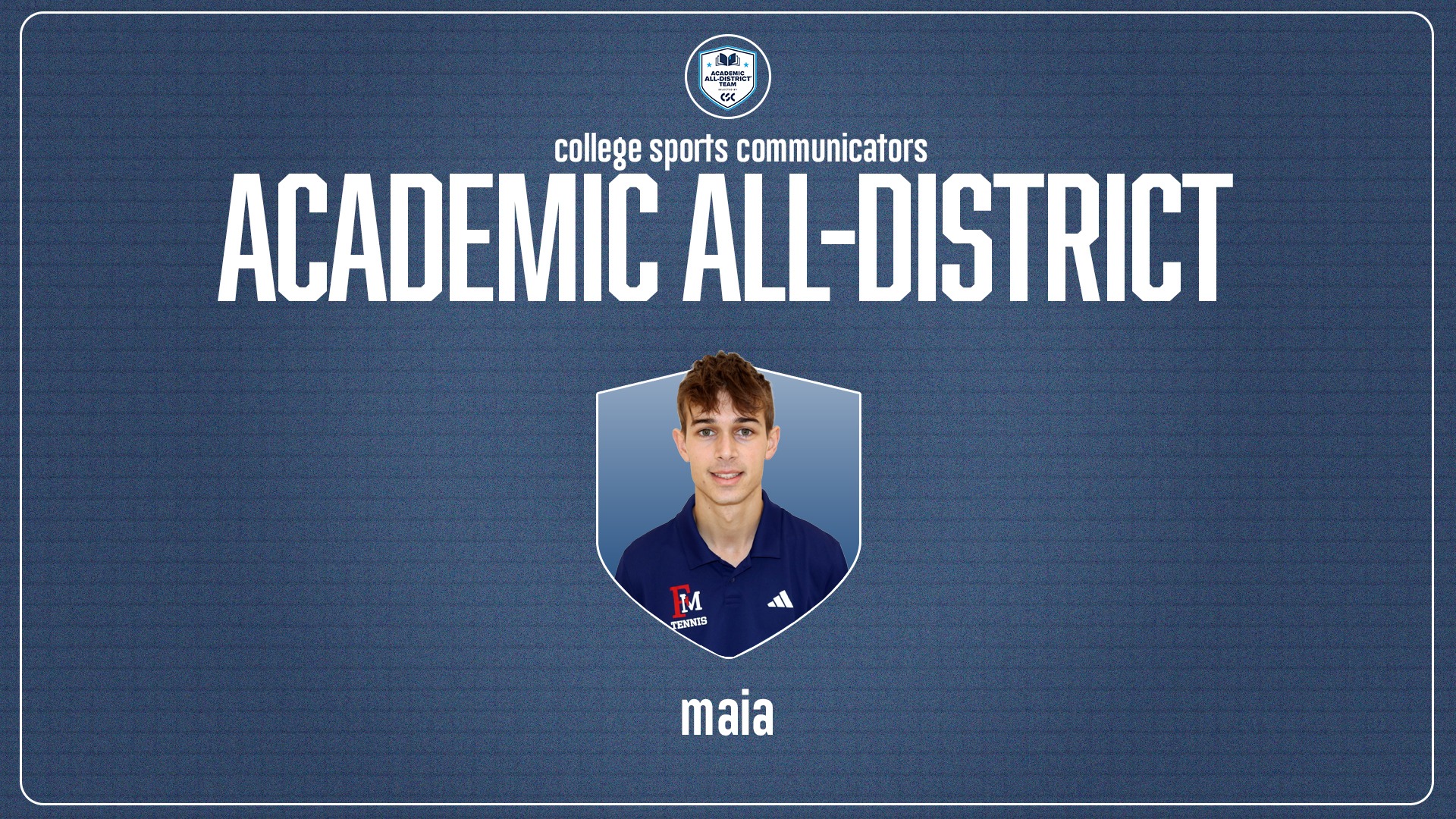 Miguel Maia Academic All-District Honor