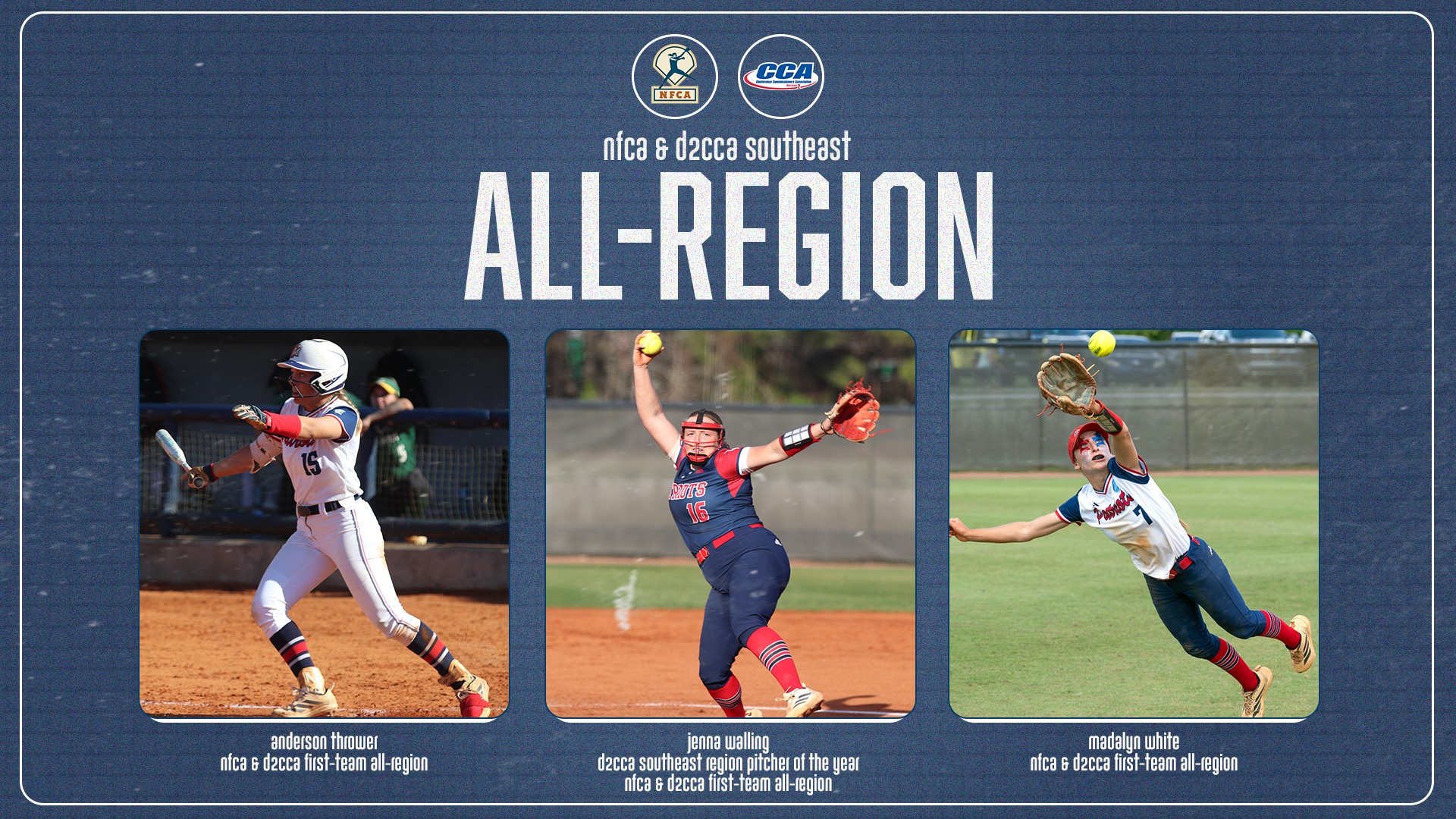 2026 Softball NFCA & D2CCA All-Region