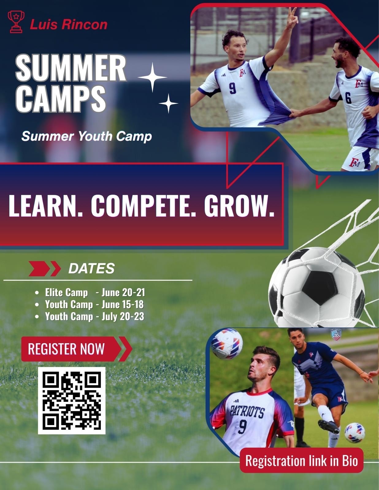 2026 Men's Soccer Camps Flyer