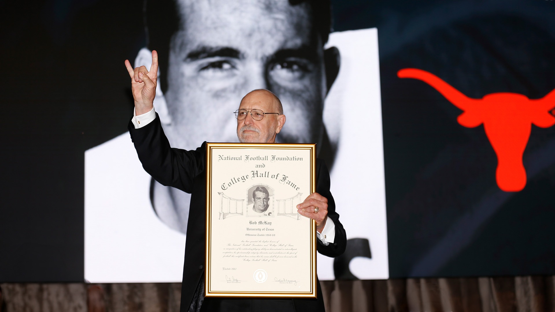 NFF Hall of Famer Bob McKay (Texas)