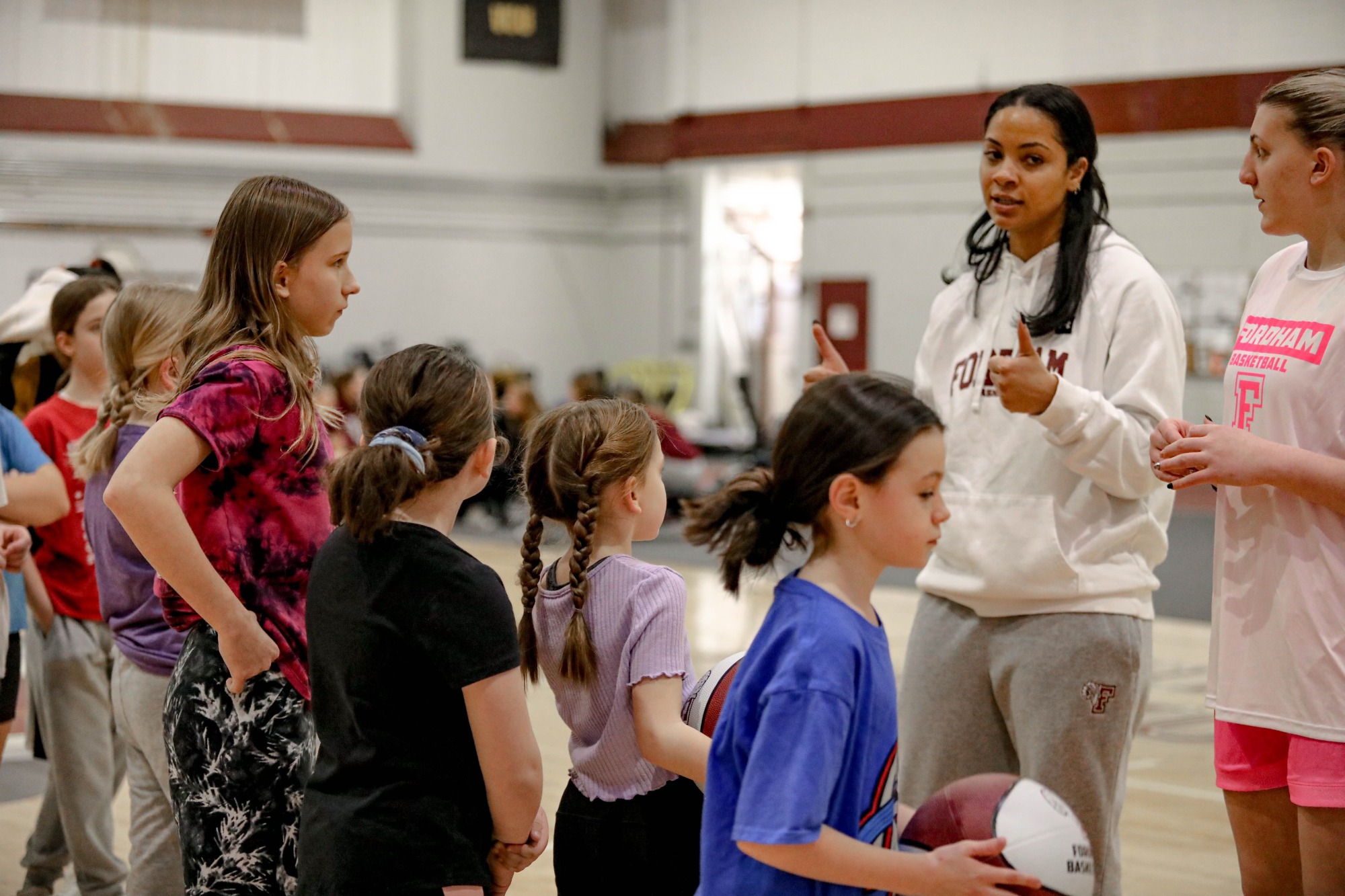 Fordham hosts national girls and women in sports day clinic fordham