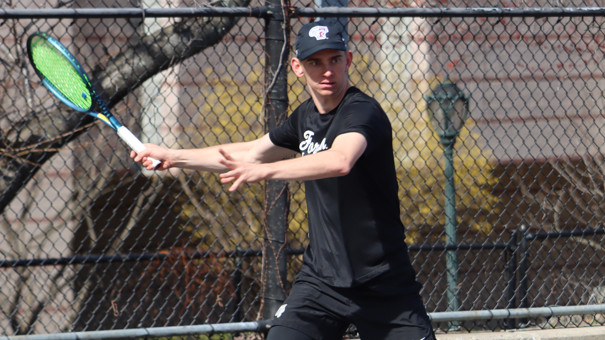 Filip Horak hits a forehand