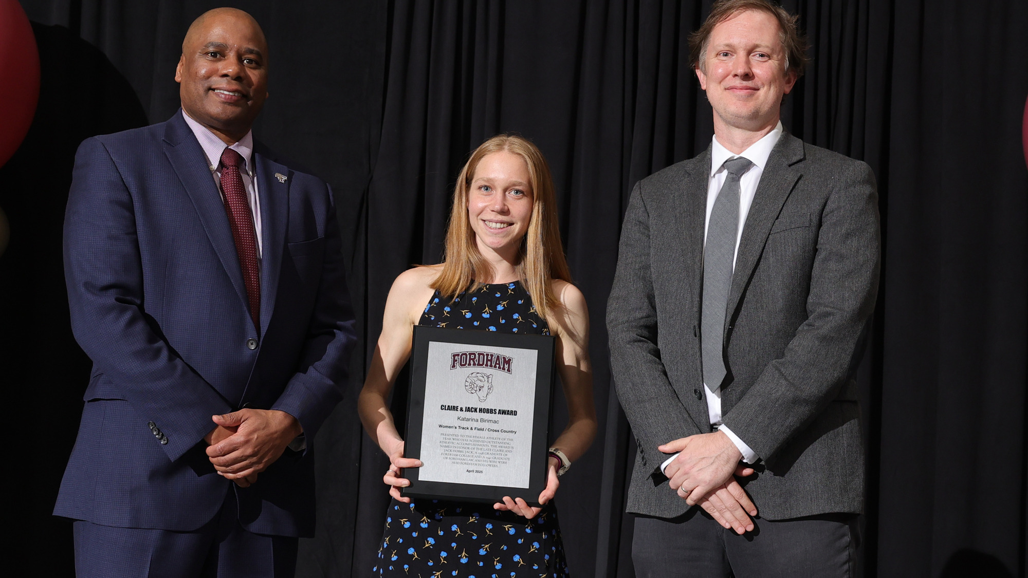 Katarina Birimac receives the Hobbs Award