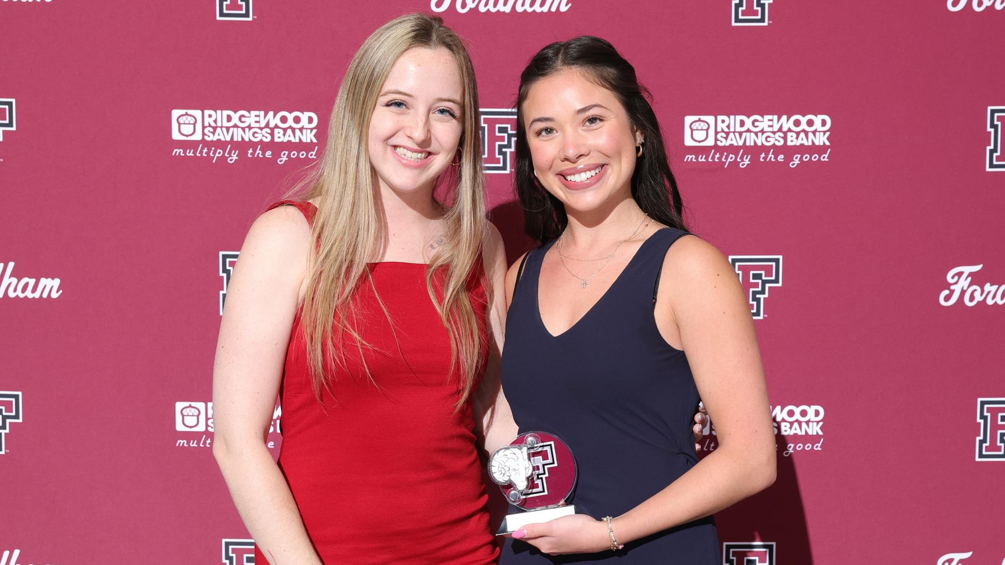 Head dance coach Jenna Stamps and team MVP Karina Lacson