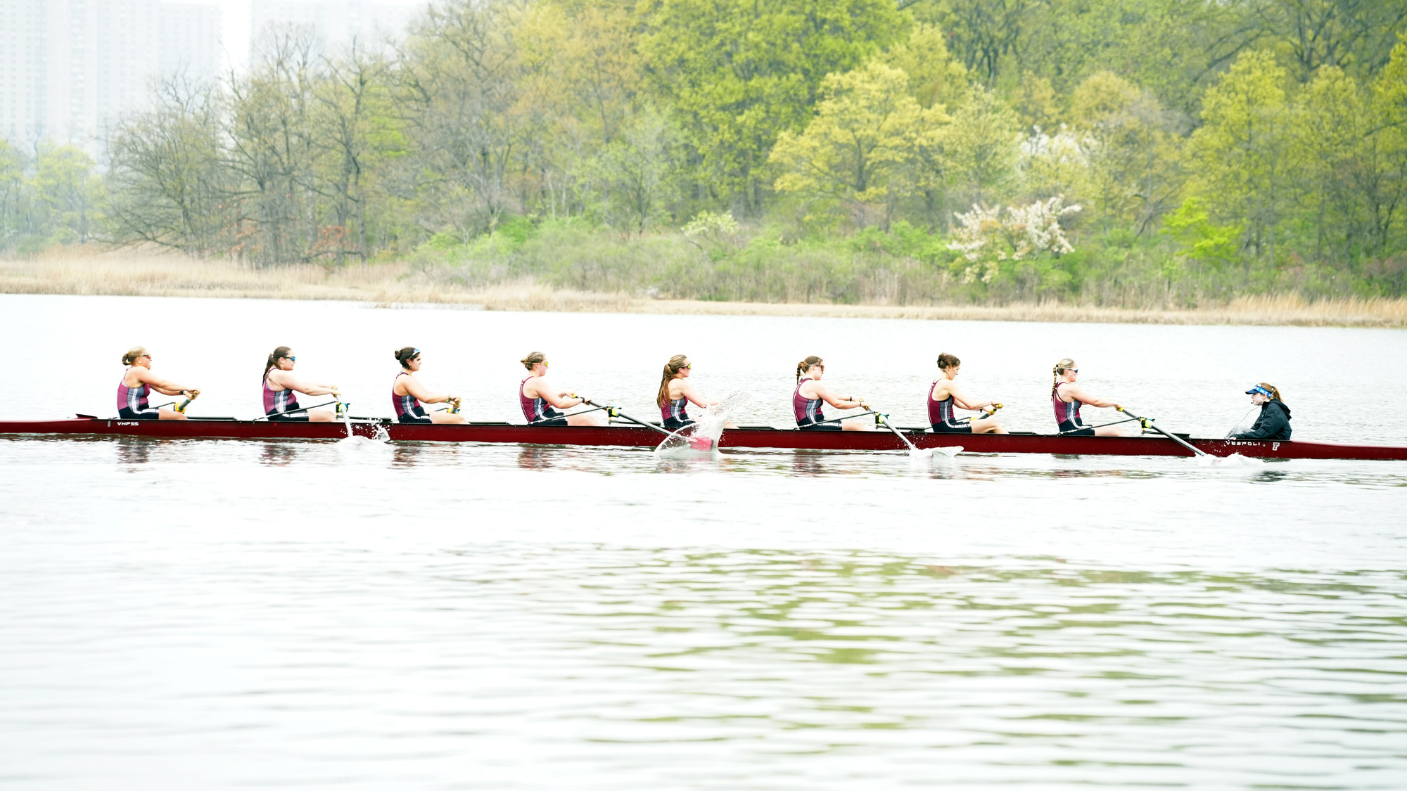 Fordham rowing at the Met Championships