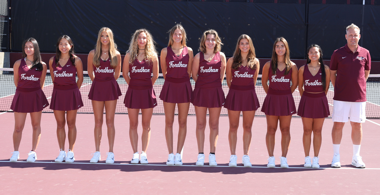 2025-26 Fordham women's tennis team photo