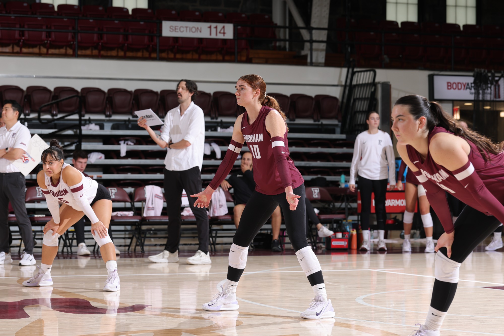 Sweeney awaits the serve