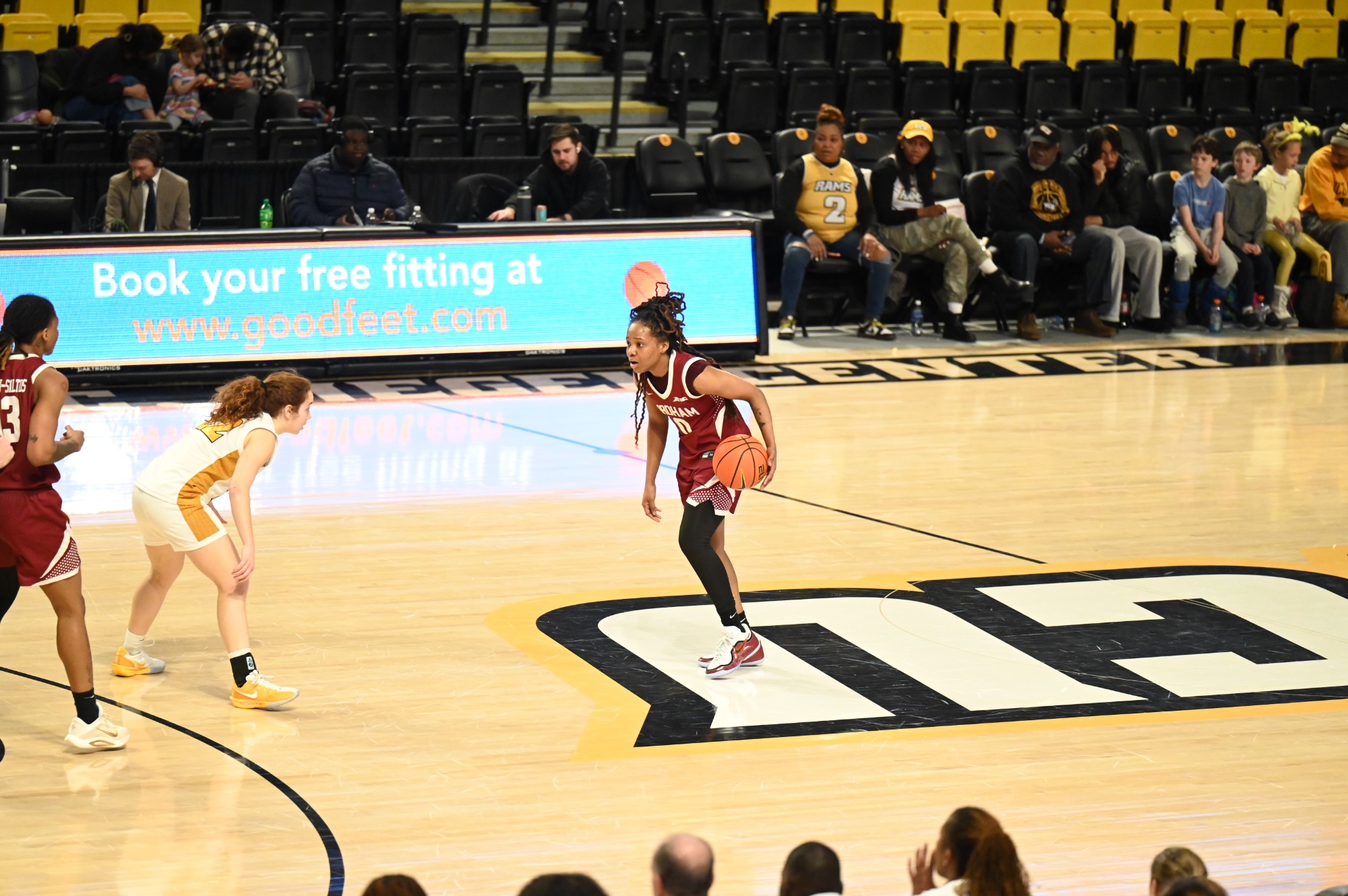 Black brings the ball up