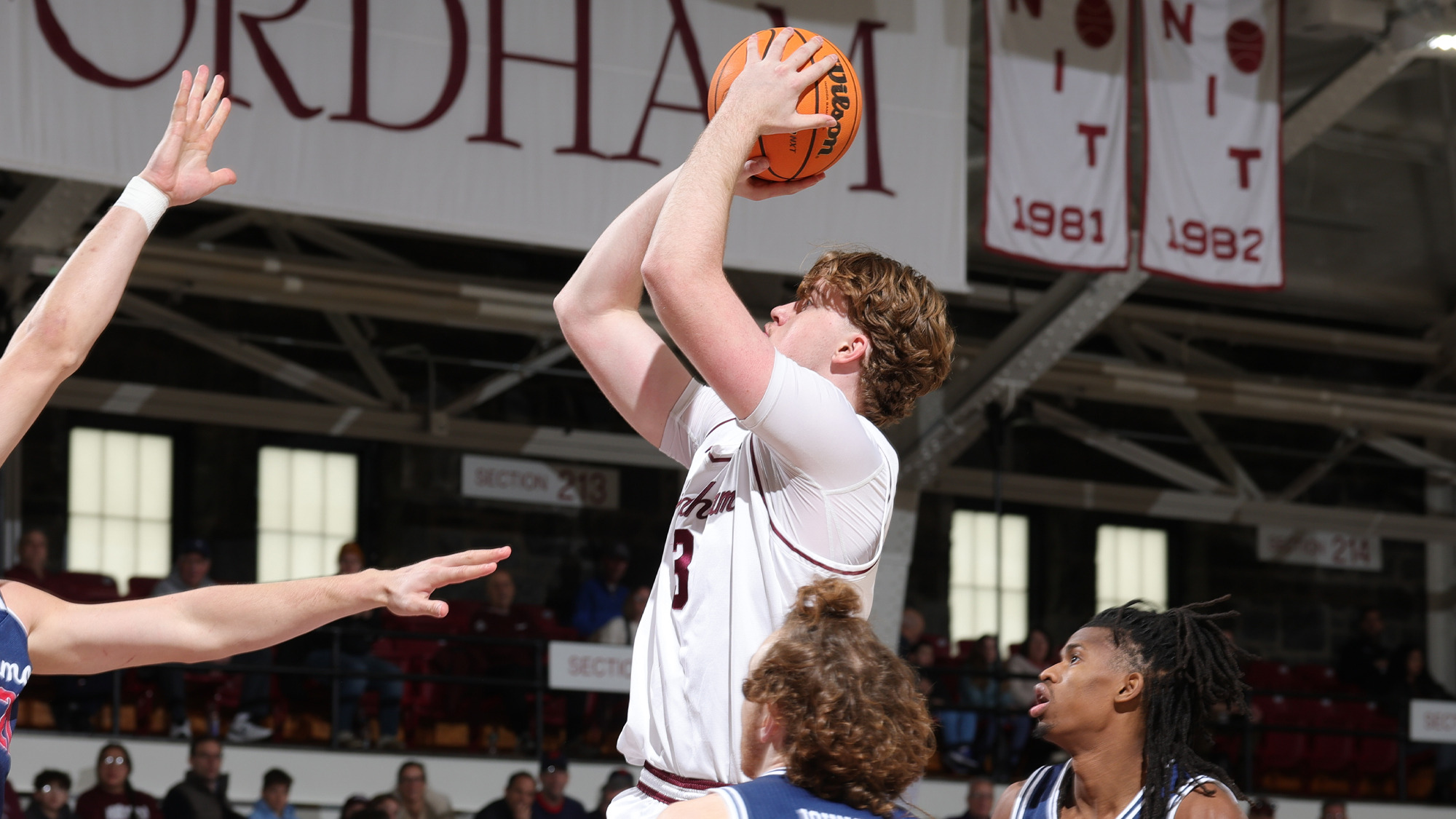 Jack Whitbourn gets off a shot vs. Richmond