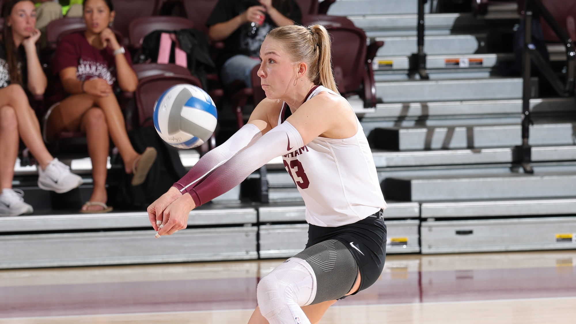 Johanna Franzen with a dig vs. Dayton