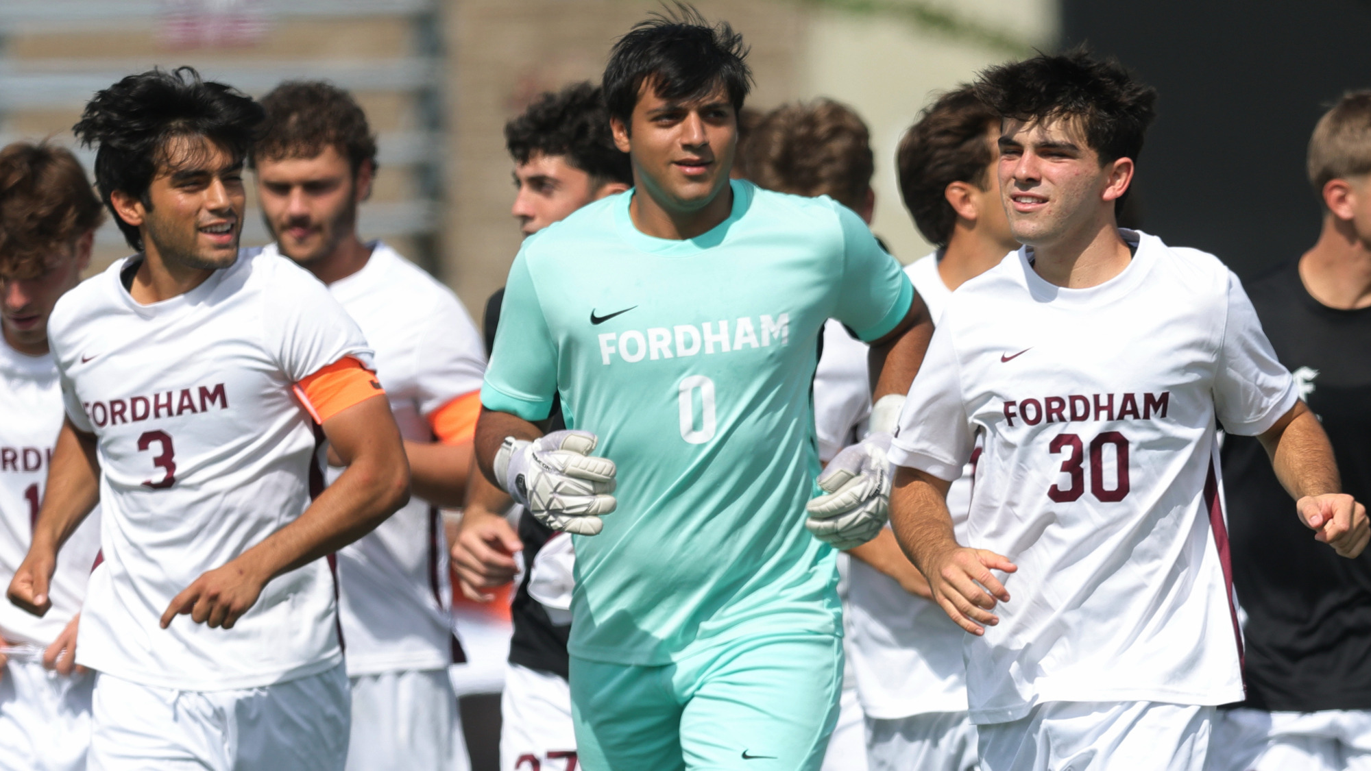 The Rams take the field for the Loyola Chicago match