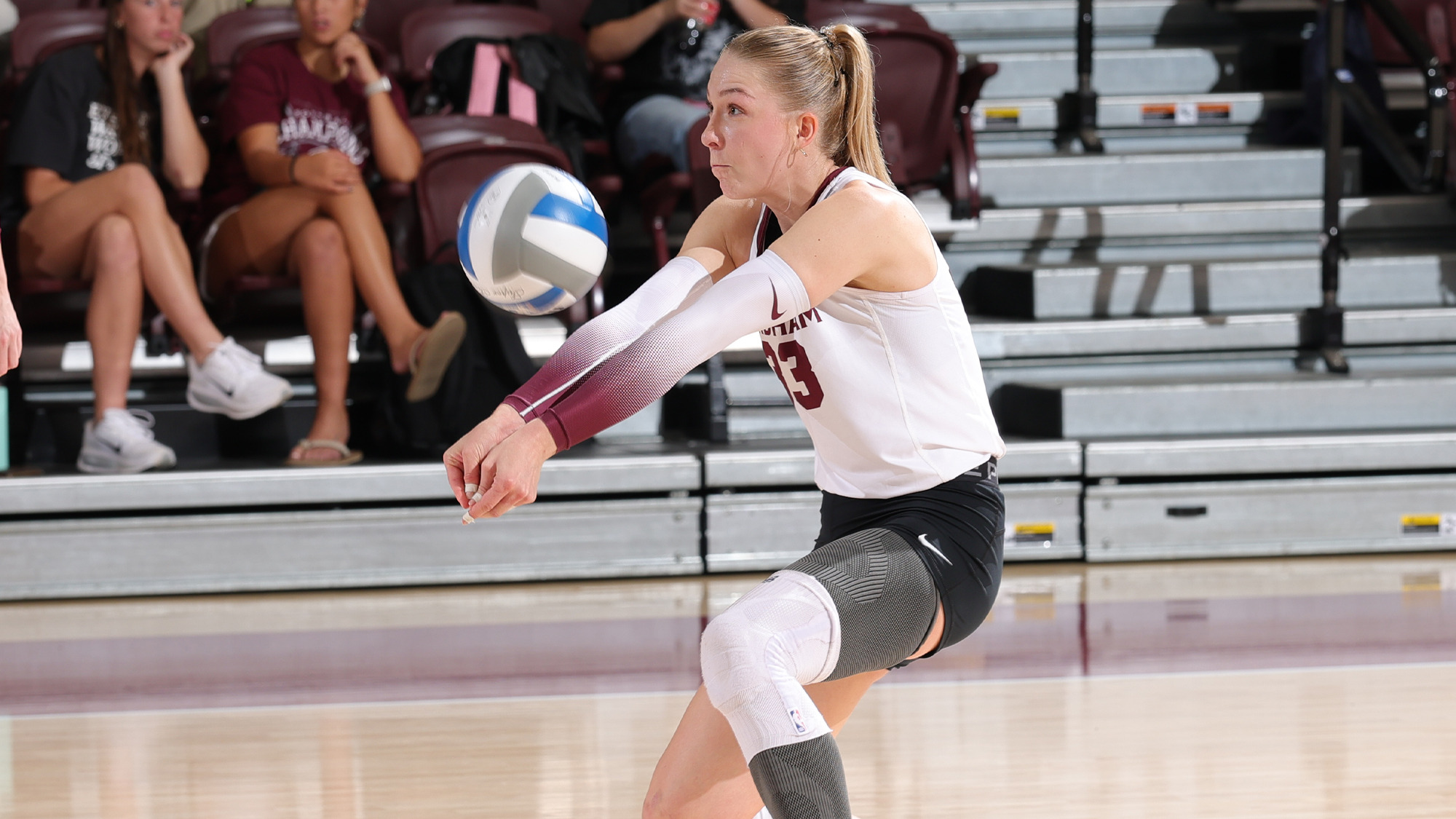 Johanna Franzen with a dig vs. Dayton