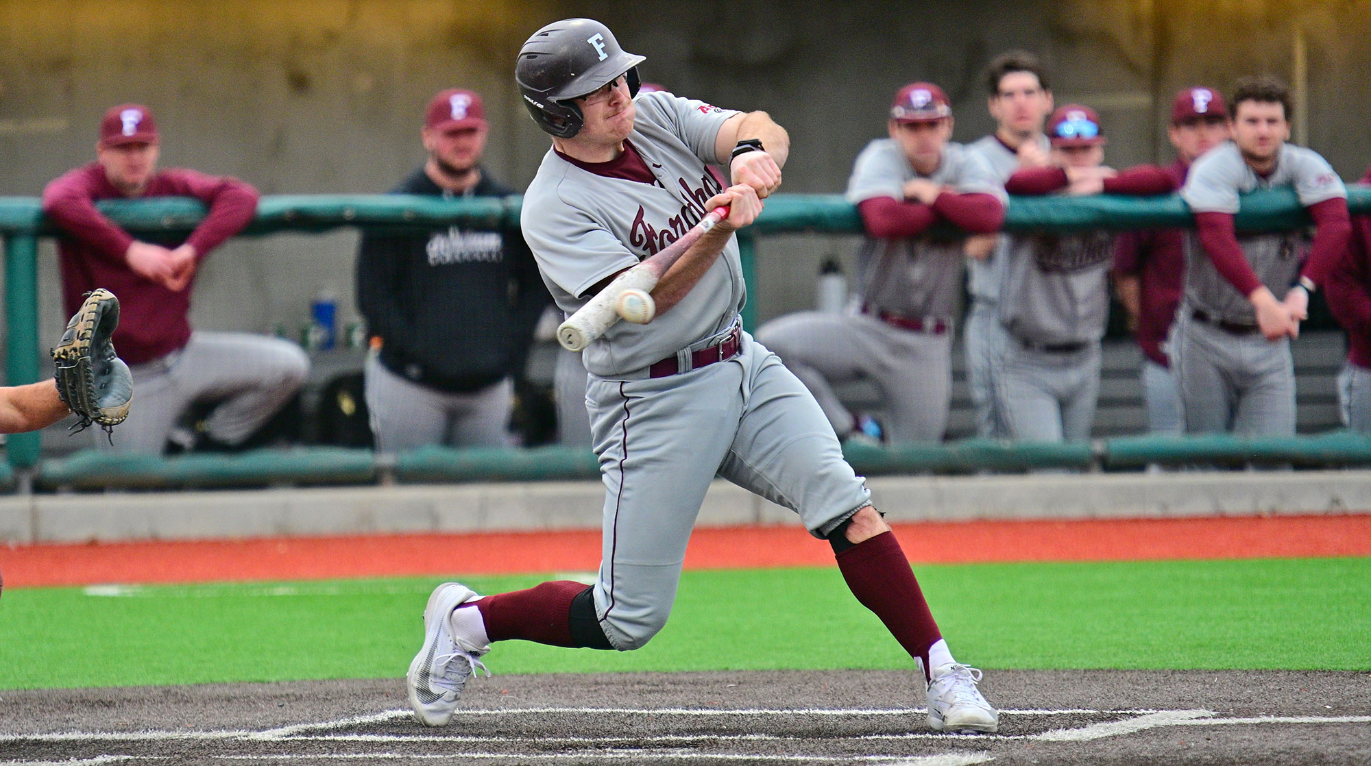 Tommy McAndrews connects...