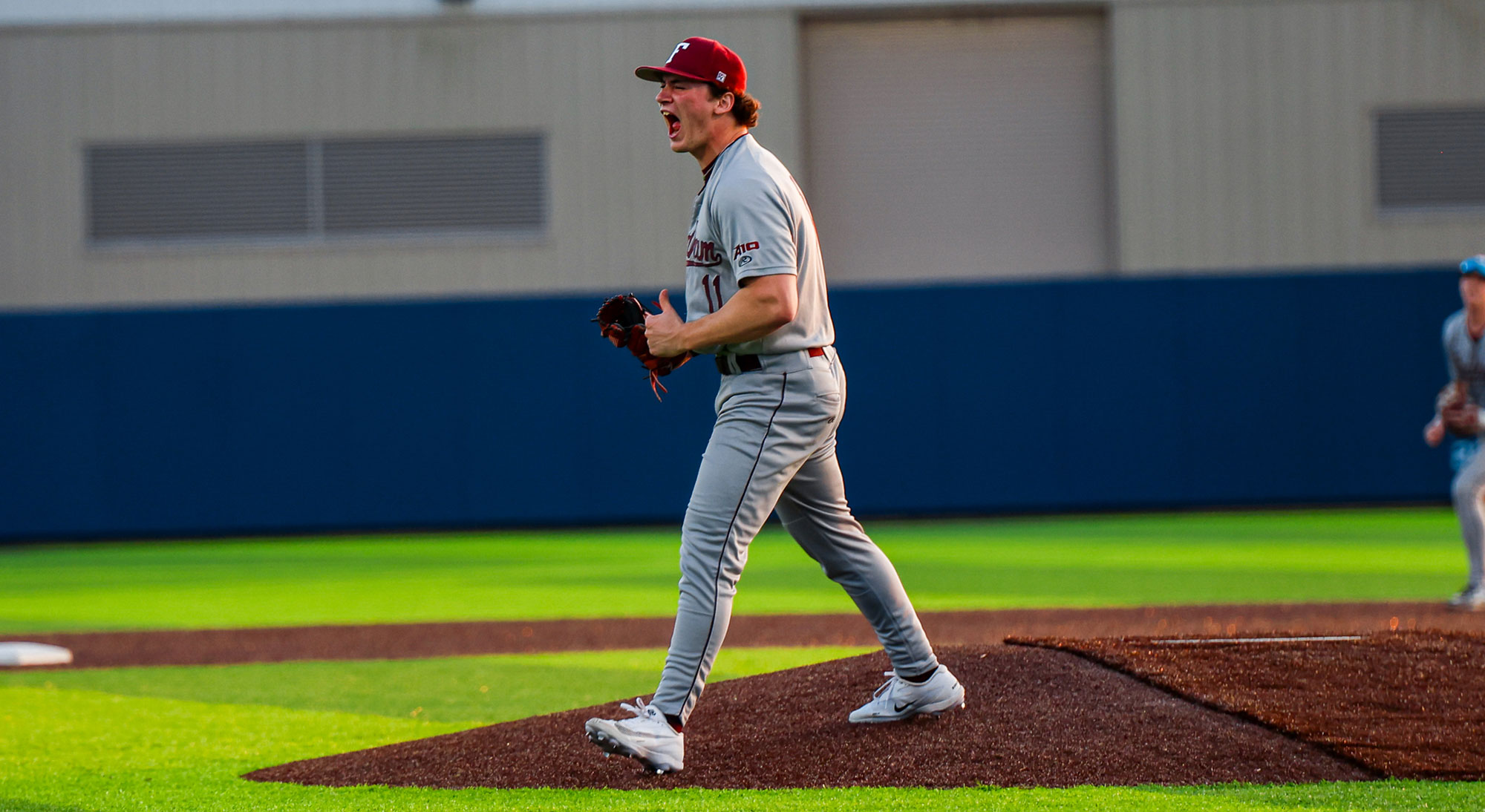 Beau Elson is pumped after striking out a new career-high eight batters!