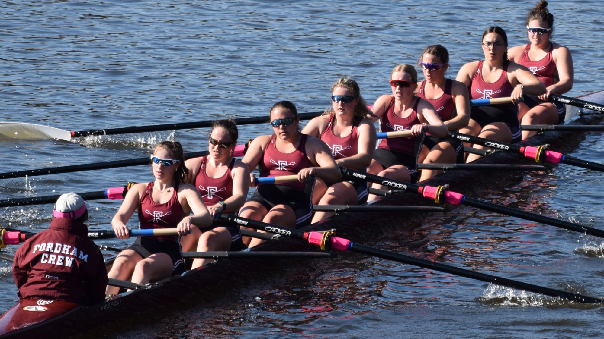 The Fordham 8 in action at the Princeton Chase