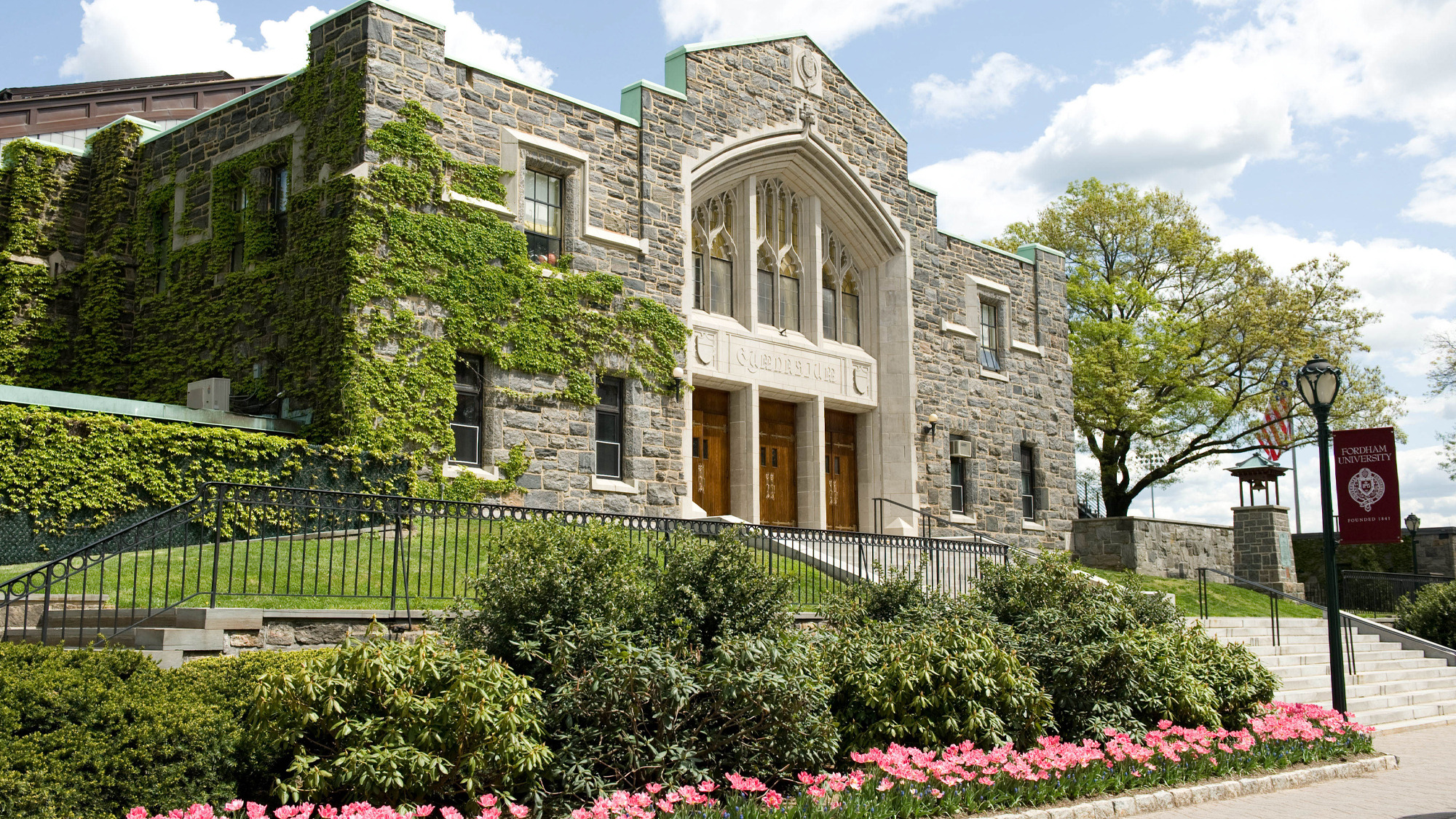 The exterior of the Rose Hill Gym