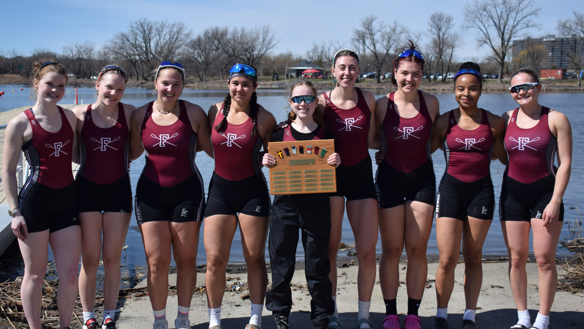 The Rams with the Jesuit Invitational trophy