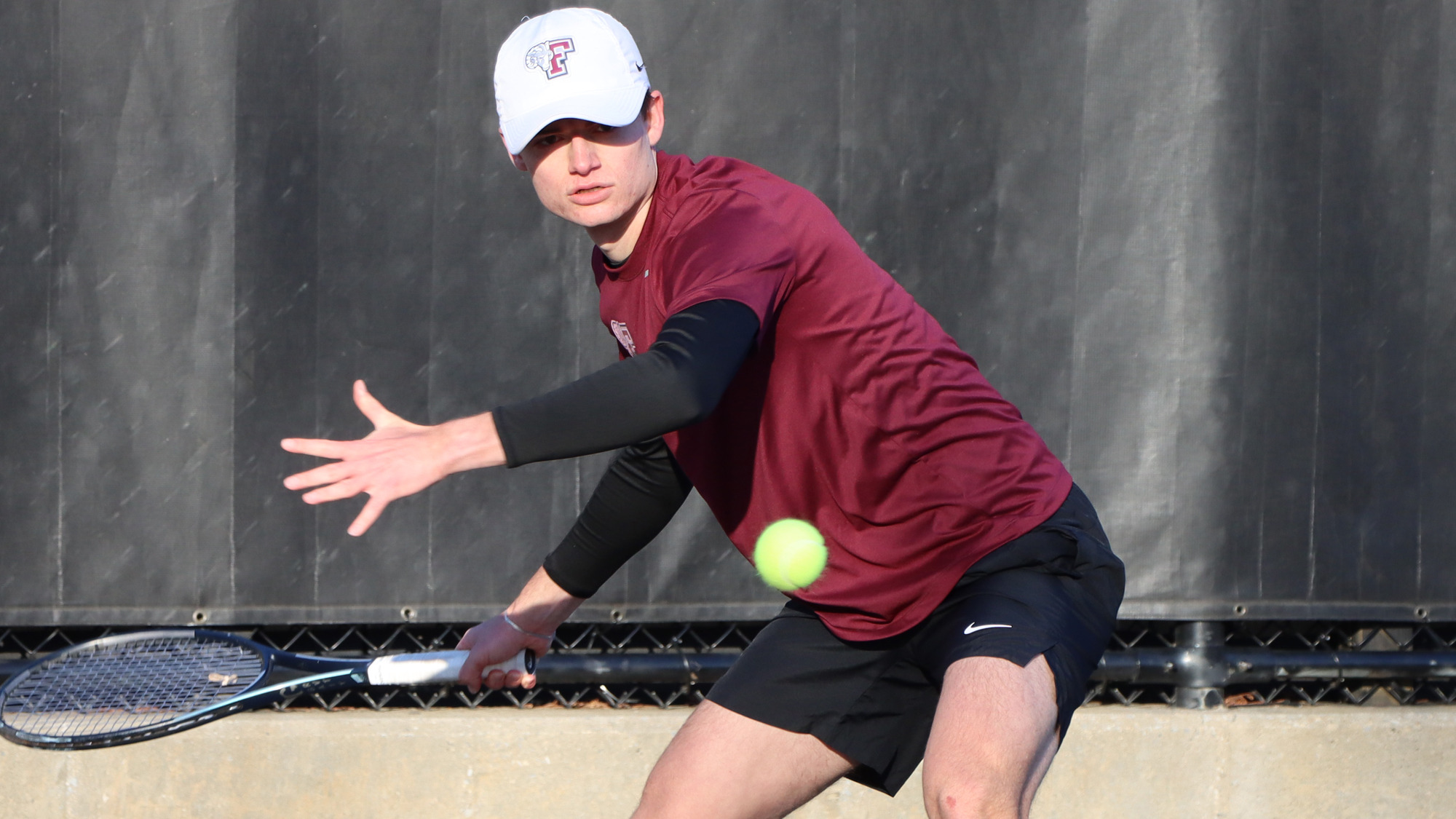 Ruben Russwurm hits a forehand