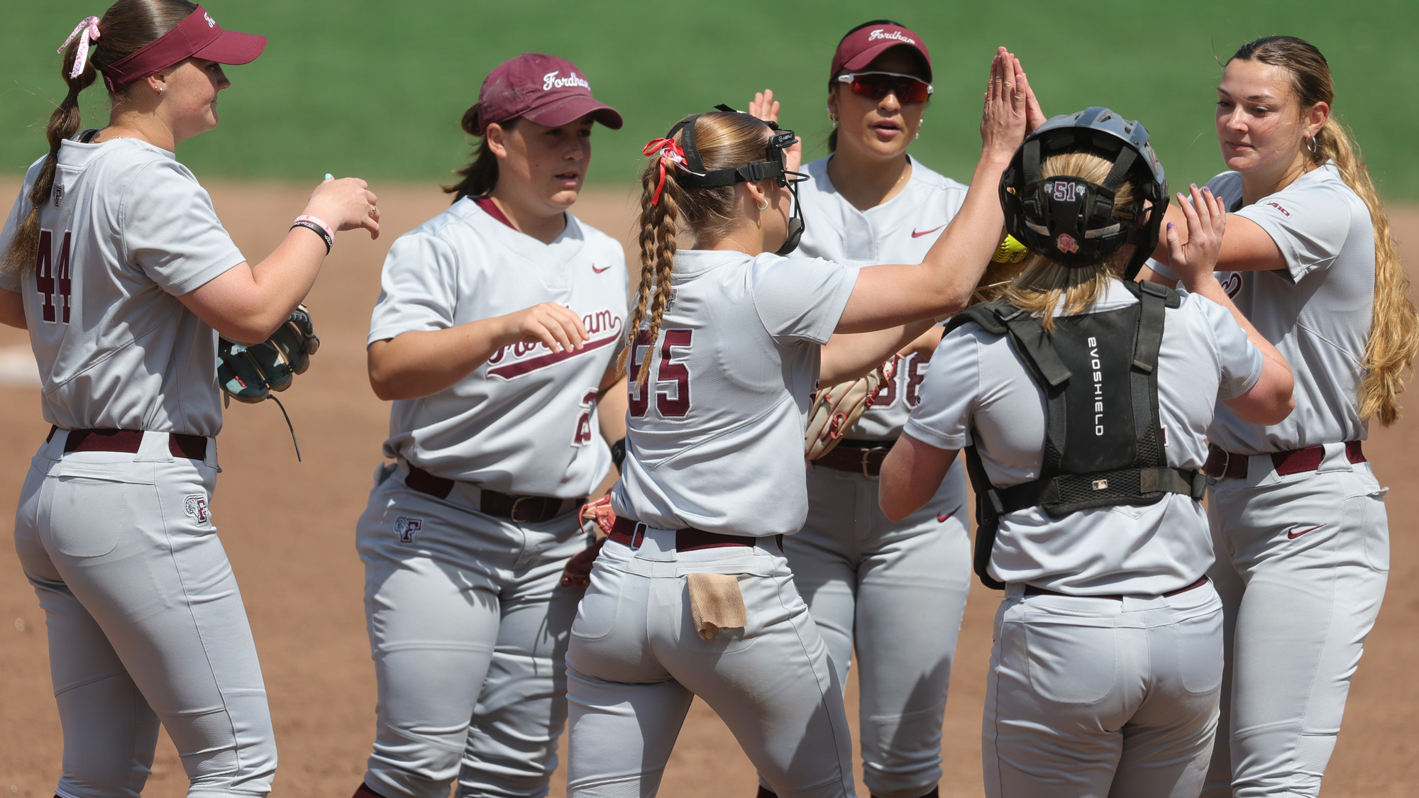 The 2026 softball Rams meet in the pitcher's circle vs. URI