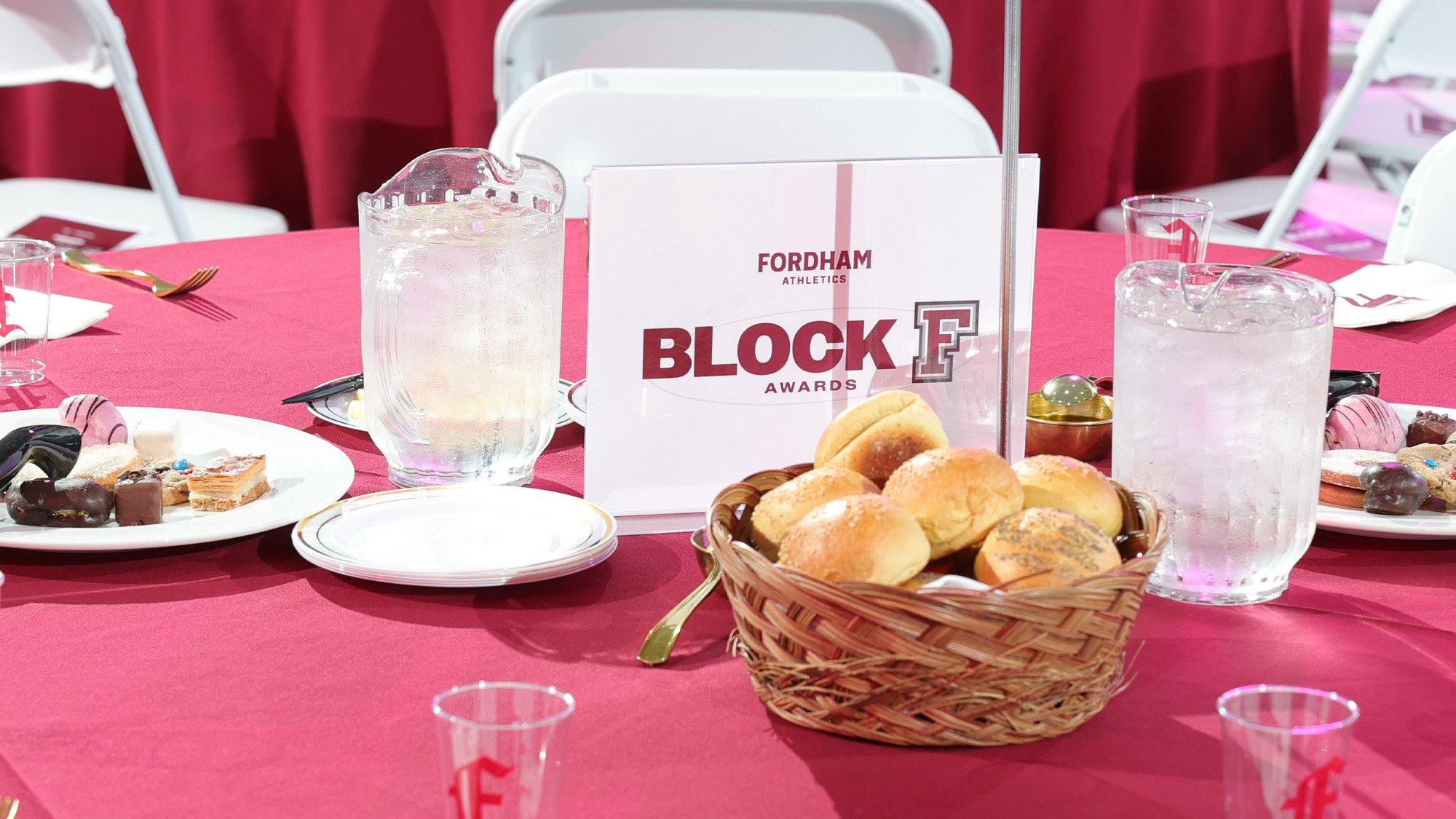 2026 Block F Awards dinner table