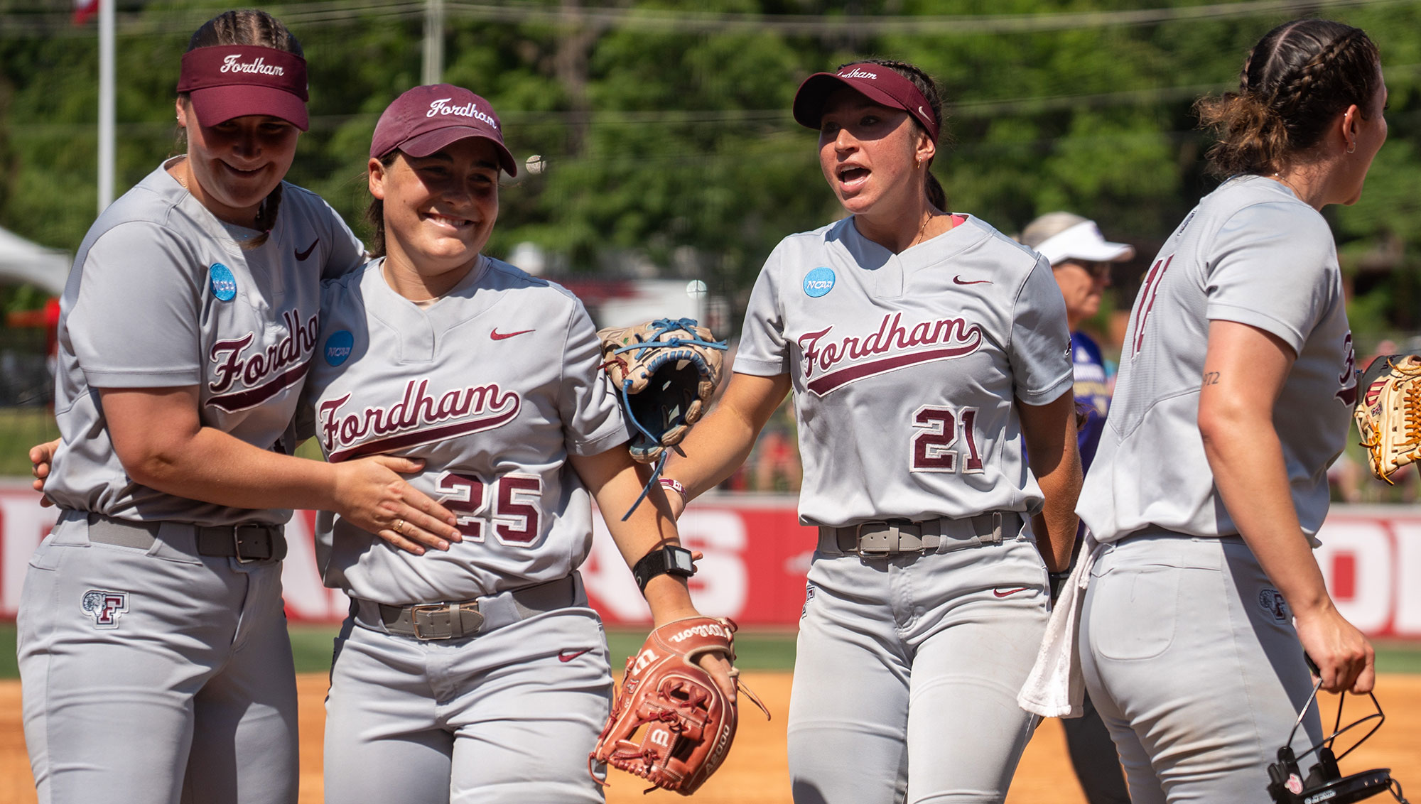 All smiles after another scoreless inning on the board