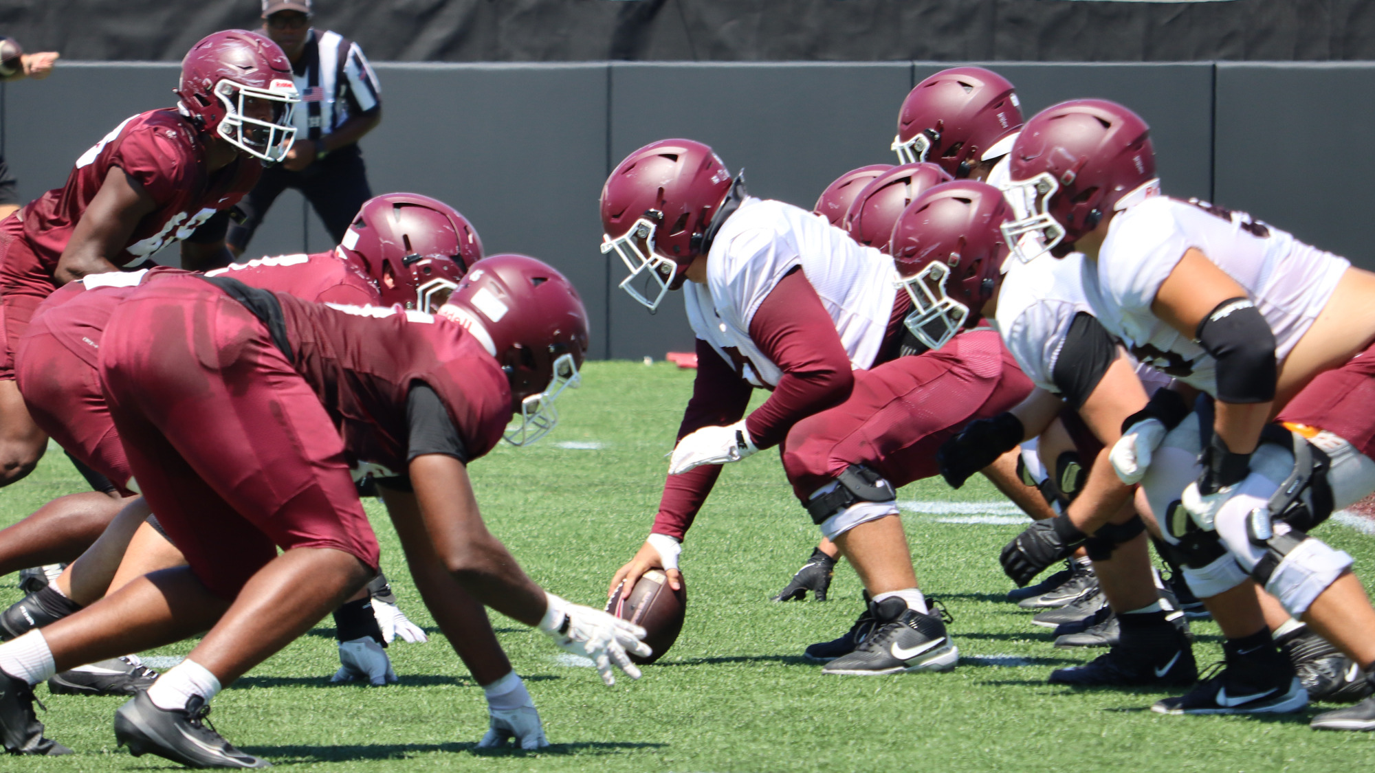 The offensive and defensive lines