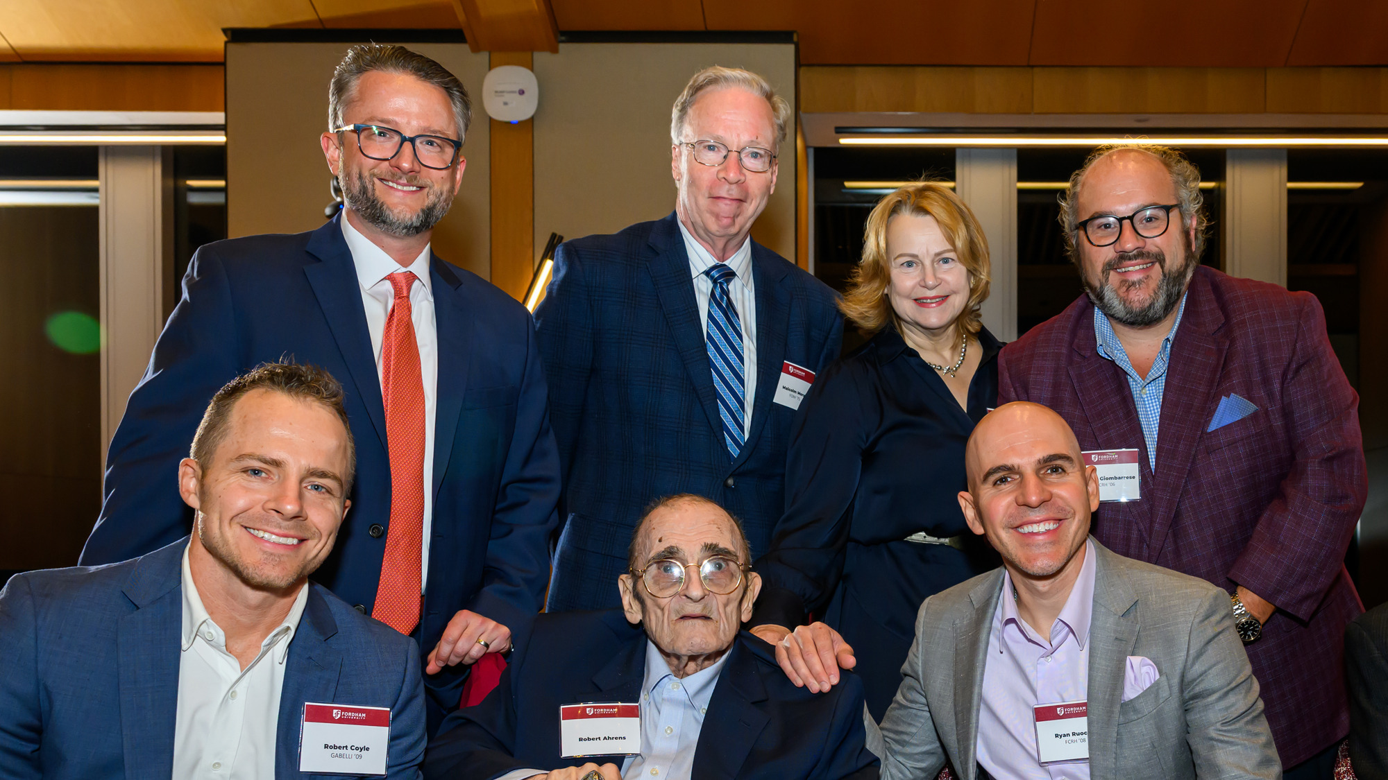 Bob Ahrens at the 2025 Athletic Hall of Fame ceremony