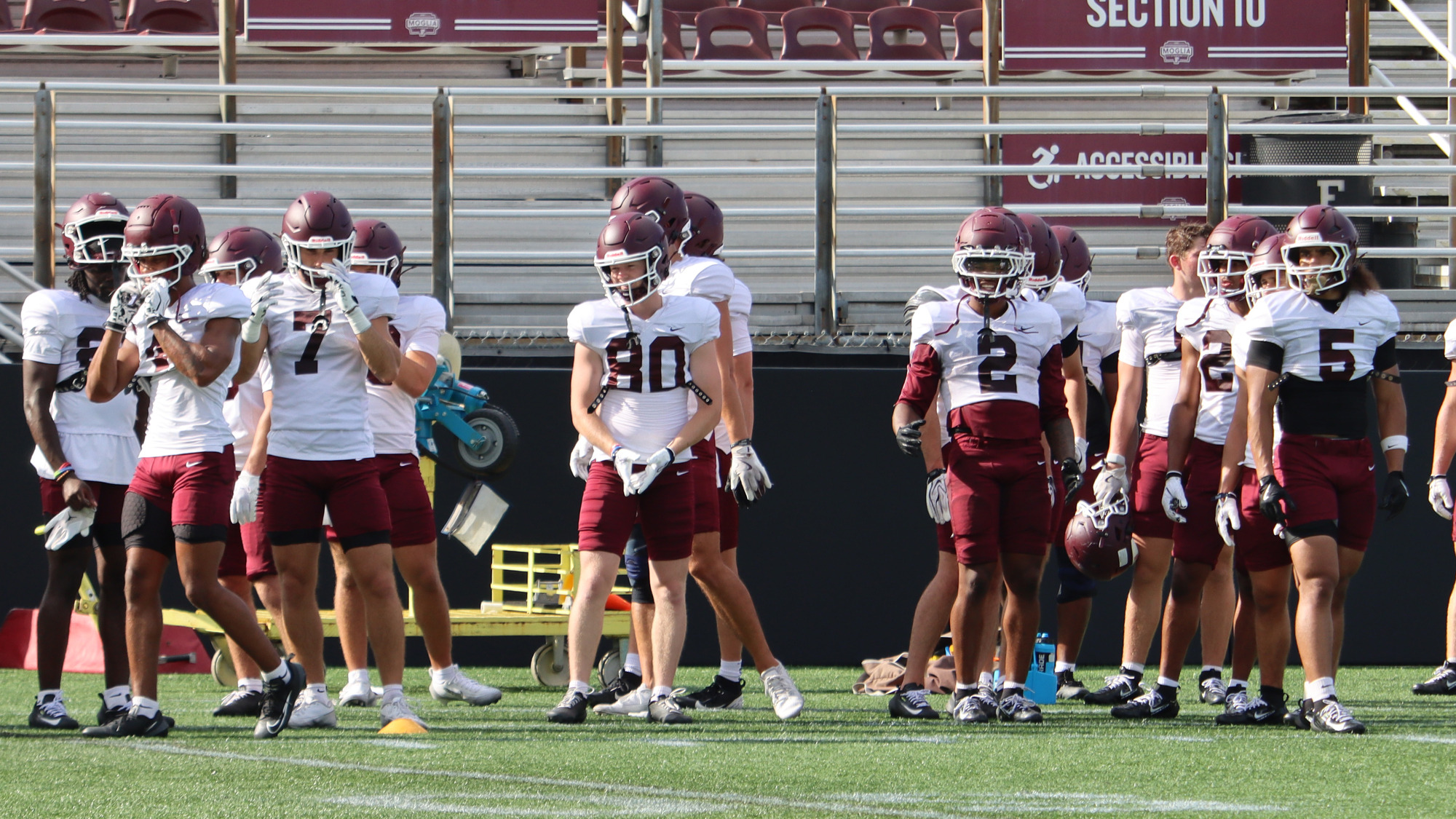 The 2026 Fordham wide receivers