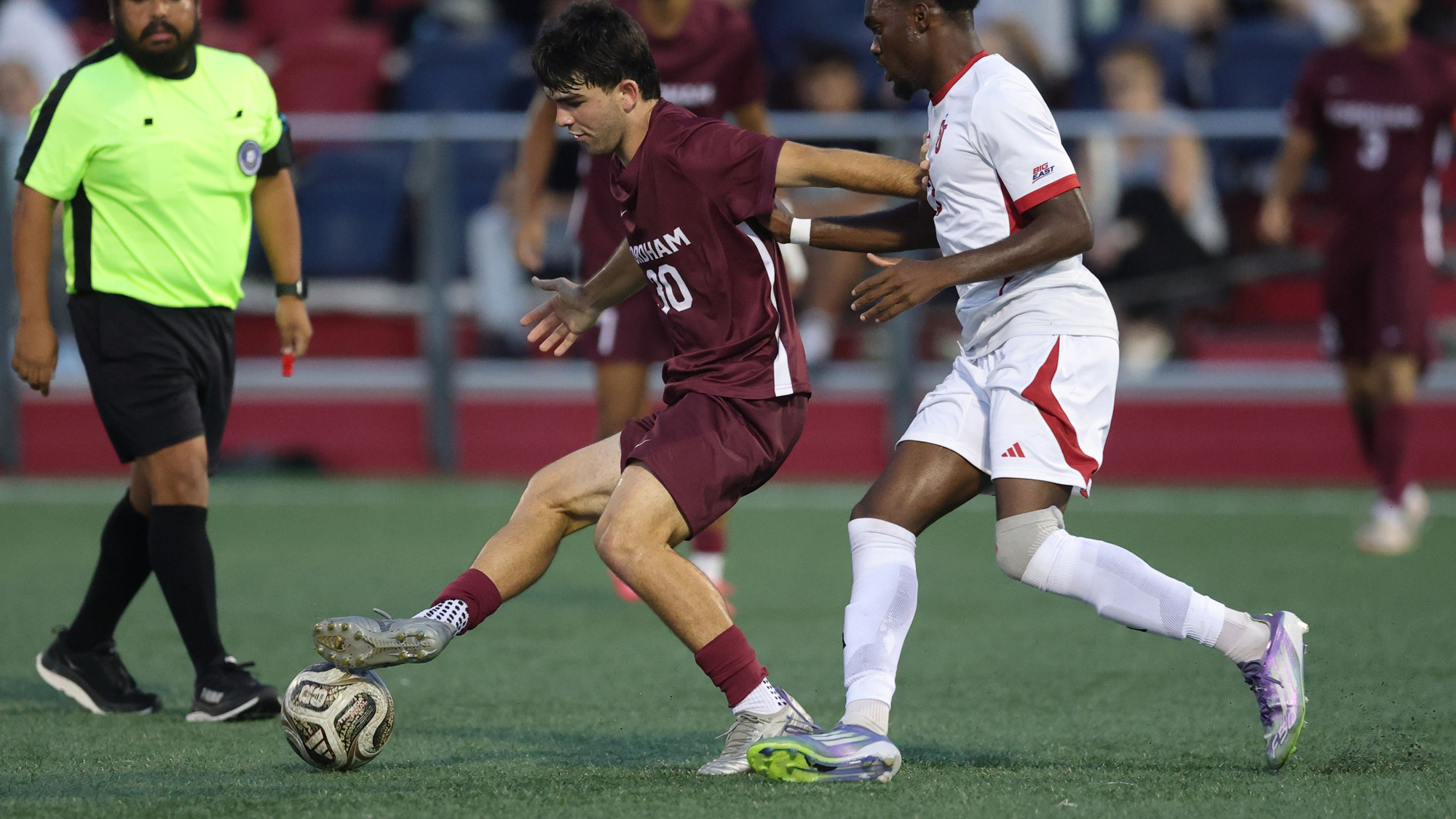 Marco Cantalapiedra handles the ball at St. John's