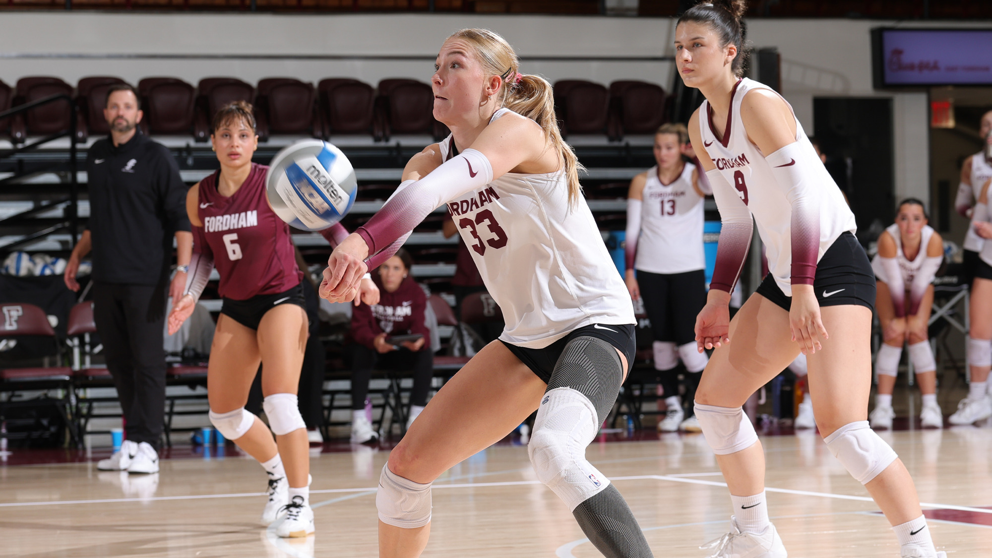 Johanna Franzen with a dig vs. St. John's