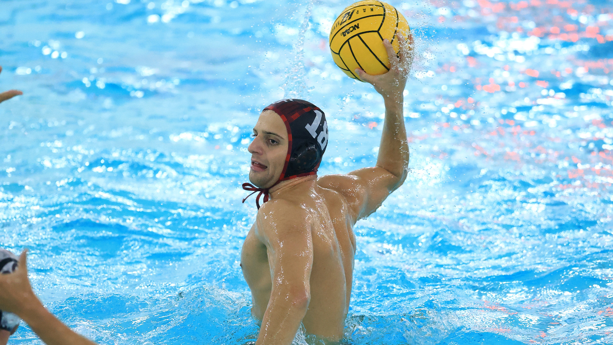 Luca Provenziani gets a shot off vs. Pepperdine