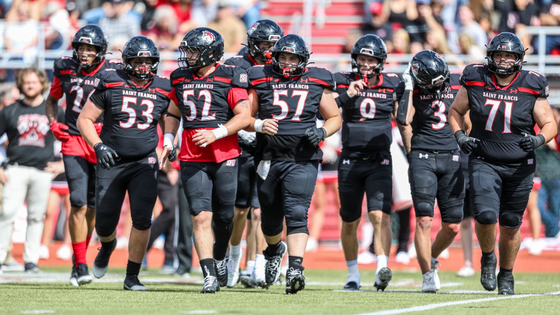 Red Wolves Offense Takes the Field