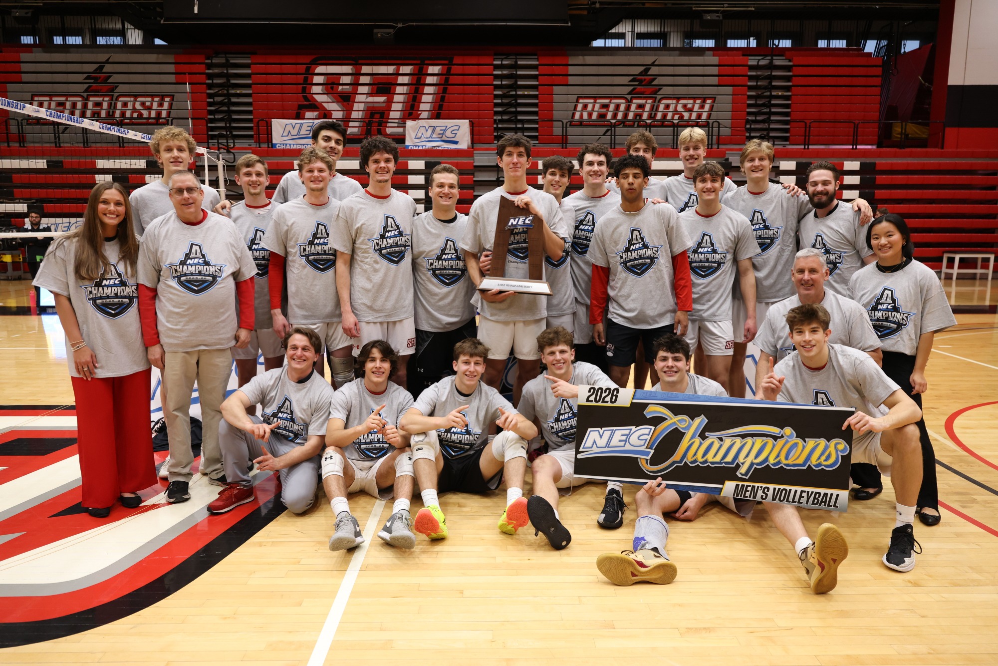 Men's Volleyball wins NEC Championship