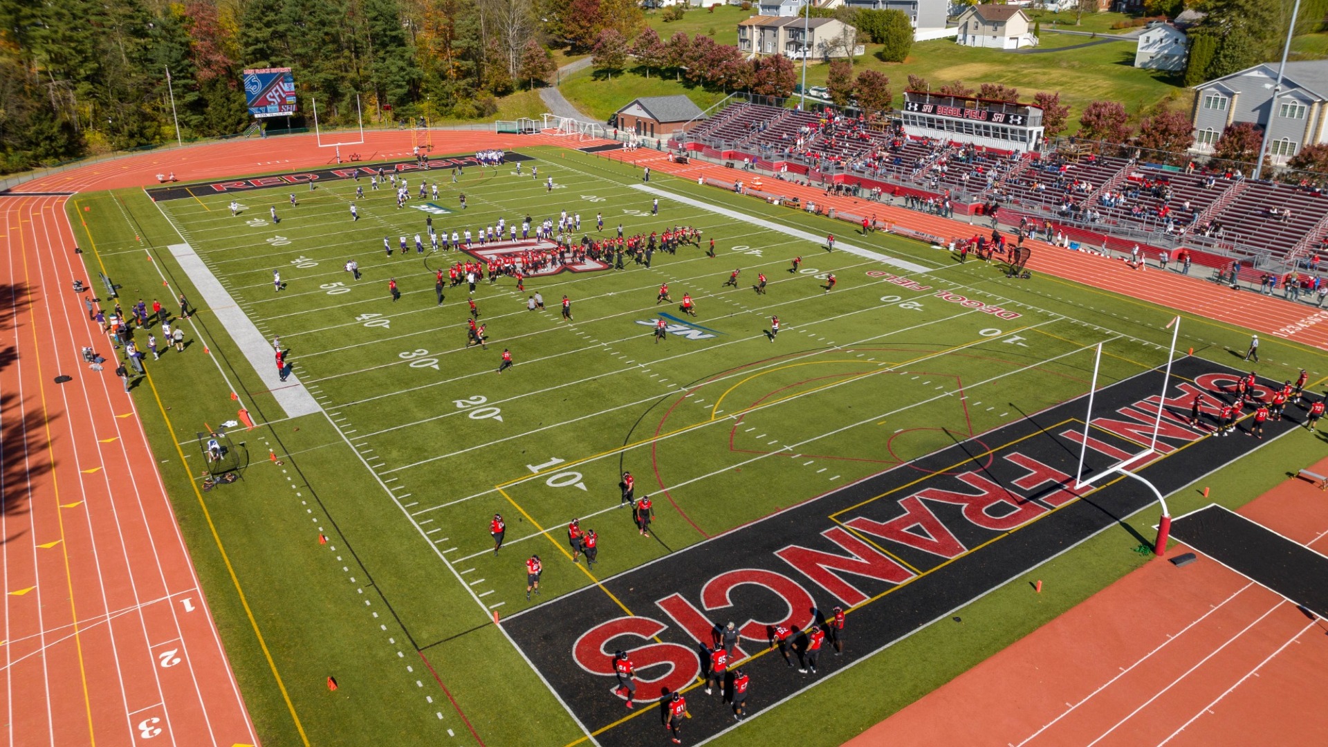 DeGol Field Football Drone Shot