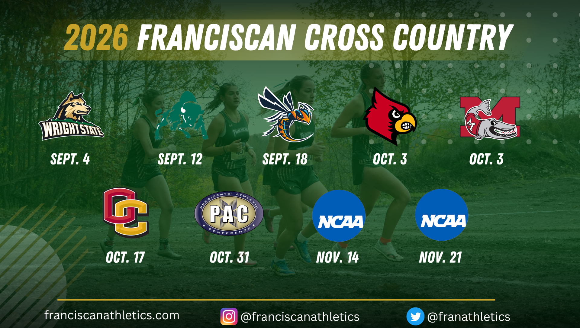XC Schedule 2026