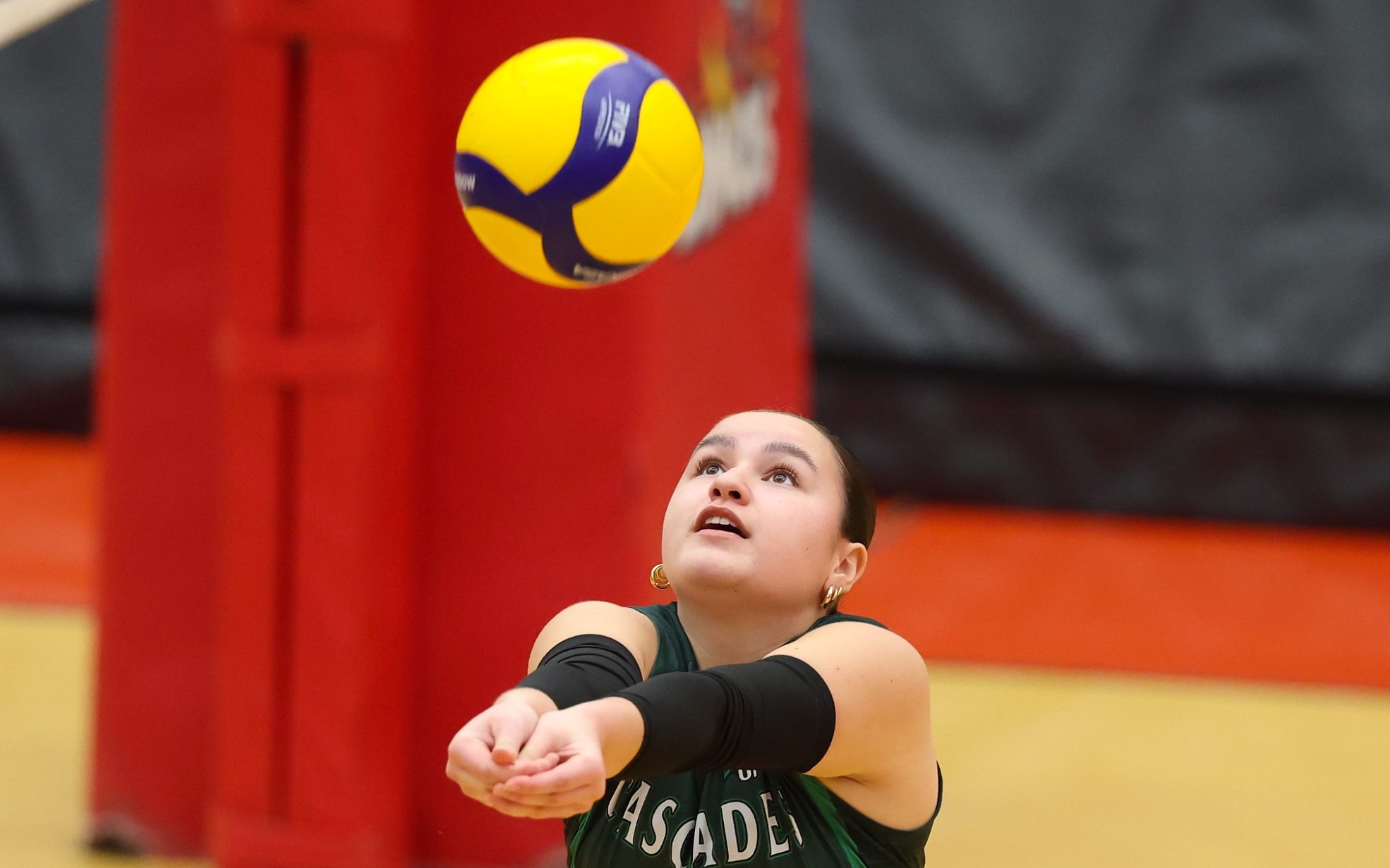 Makena passes the ball