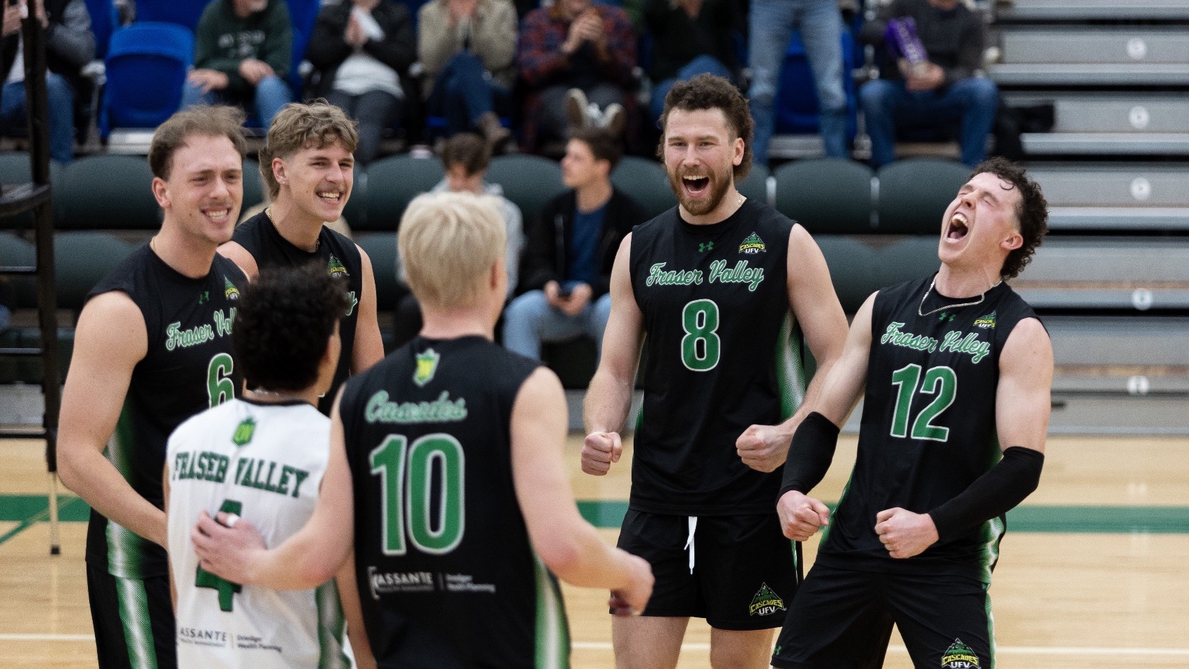 Comrie Engbers celebrates a kill against Manitoba