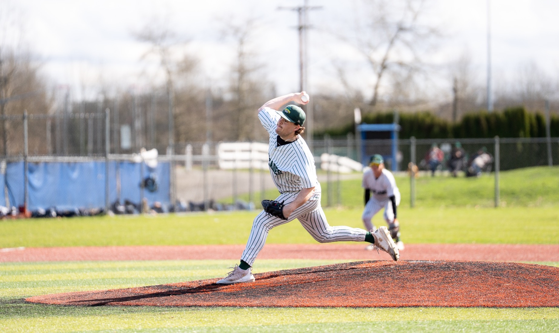 Cascades pitcher throws against Edmonton to start the 2026 season