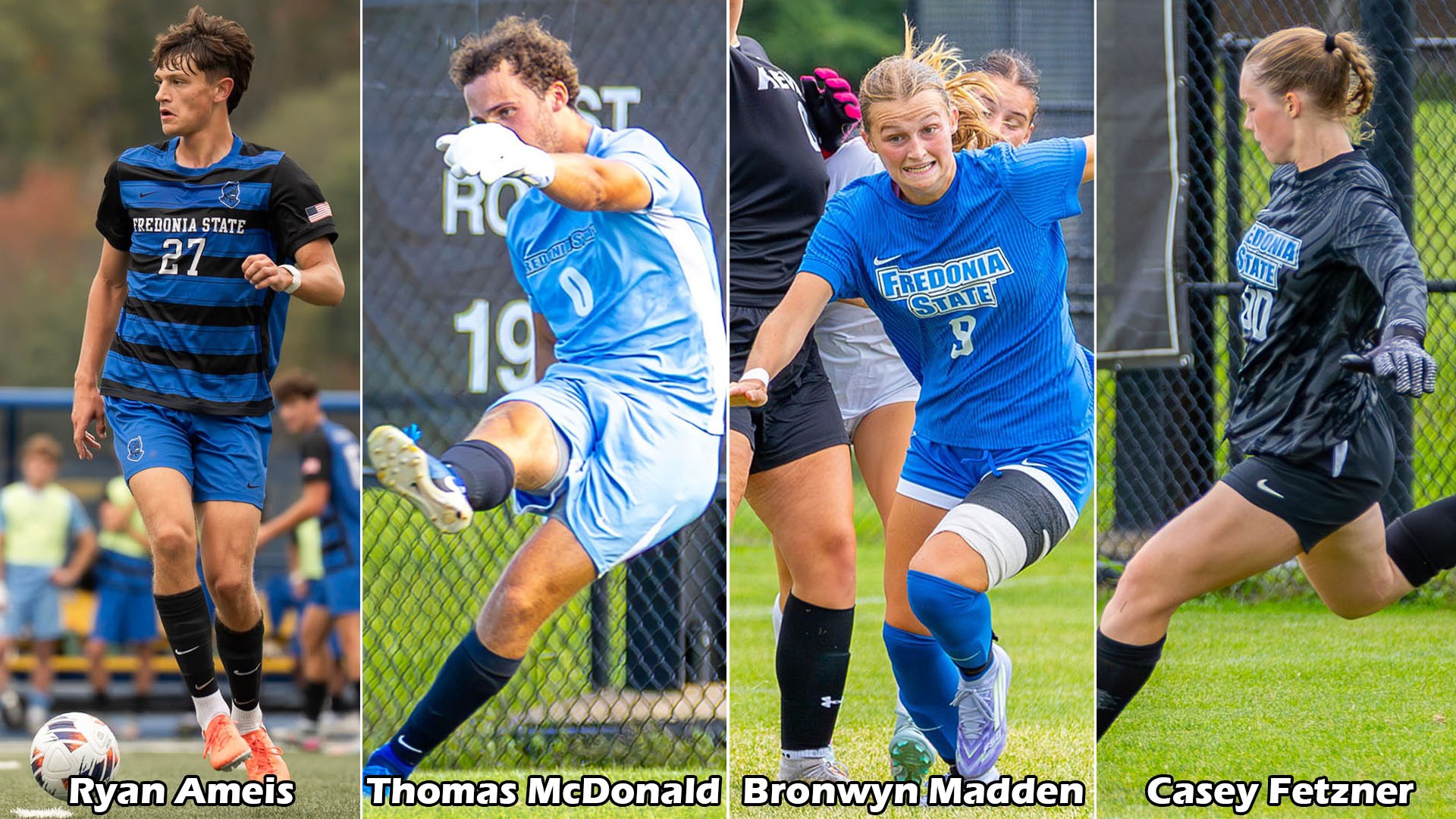 All Tournament team - soccer - 2025 -Ameis, McDonad, Madden, Fetzner