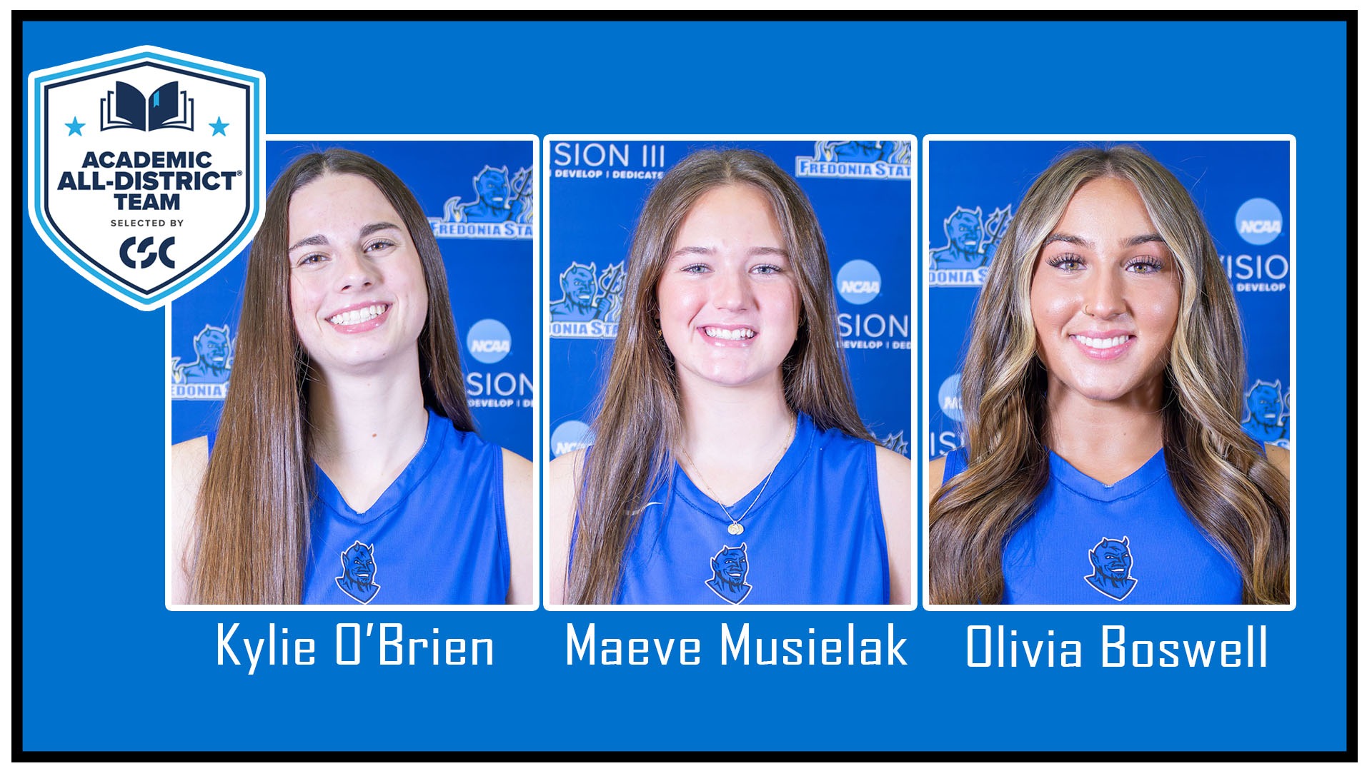 Academic All District 2025 volleyball O'Brien Musielak Boswell