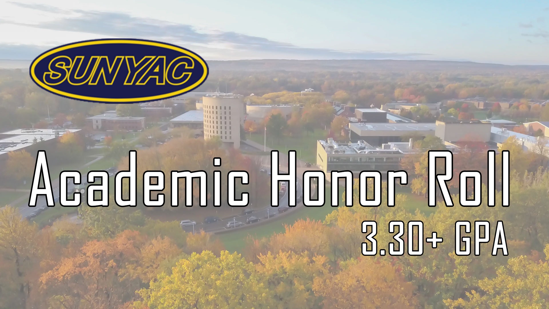 SUNYAC Academic Honor roll 2025