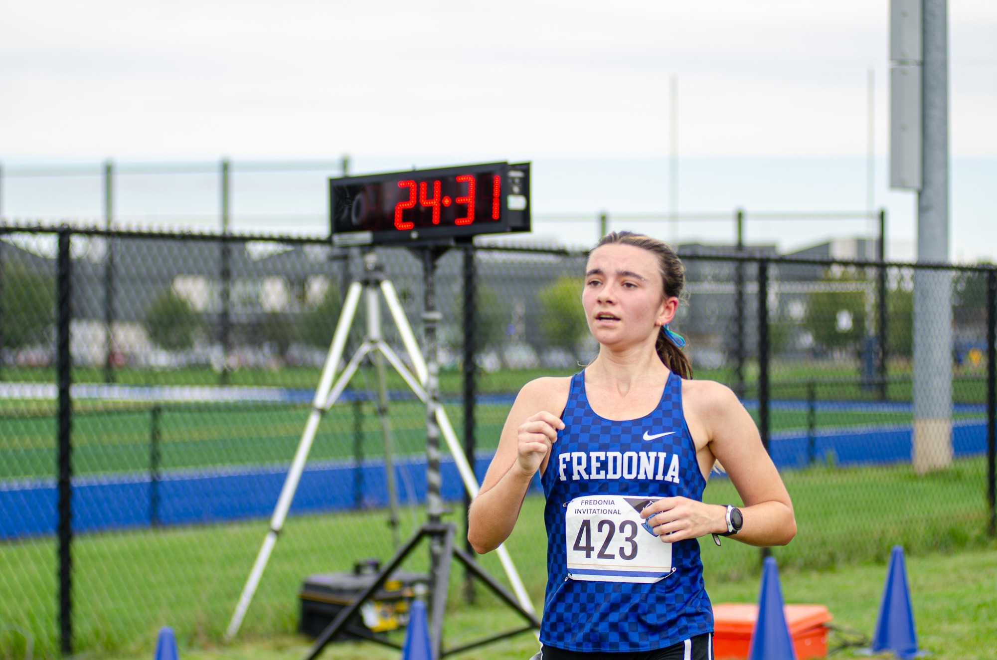 Emily Frank finishes the 2026 Kara Hall Memorial