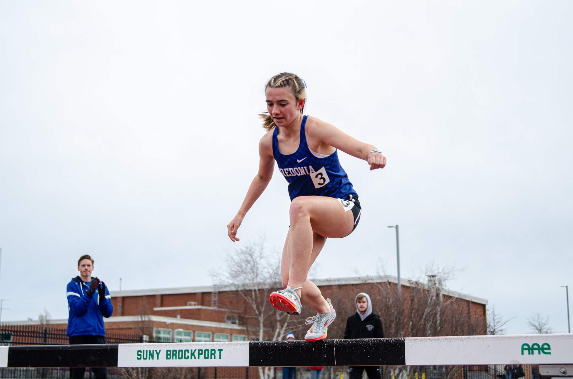 Emily Frank clears Steeplechase @ Brockport 4.12.26 