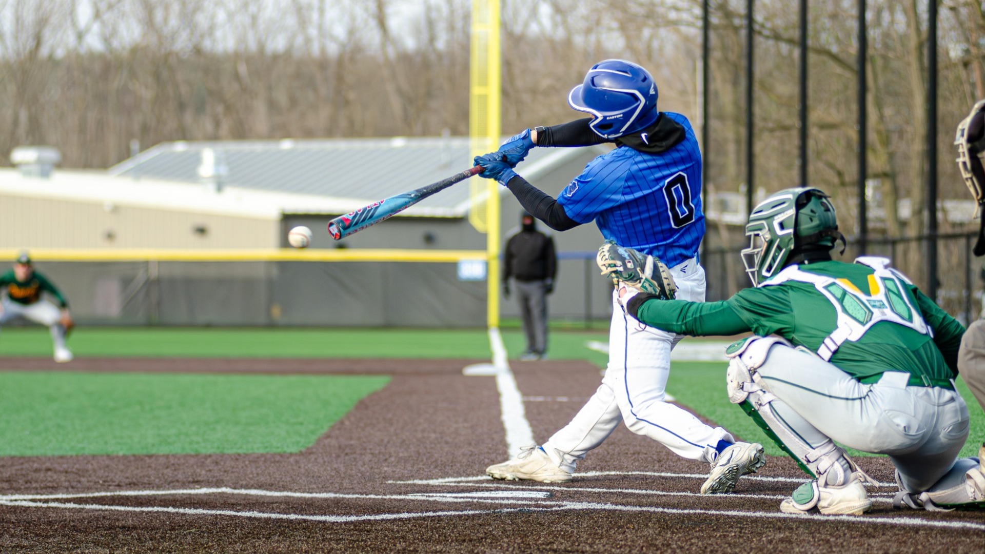 Nick Vitelli batting vs Oswego