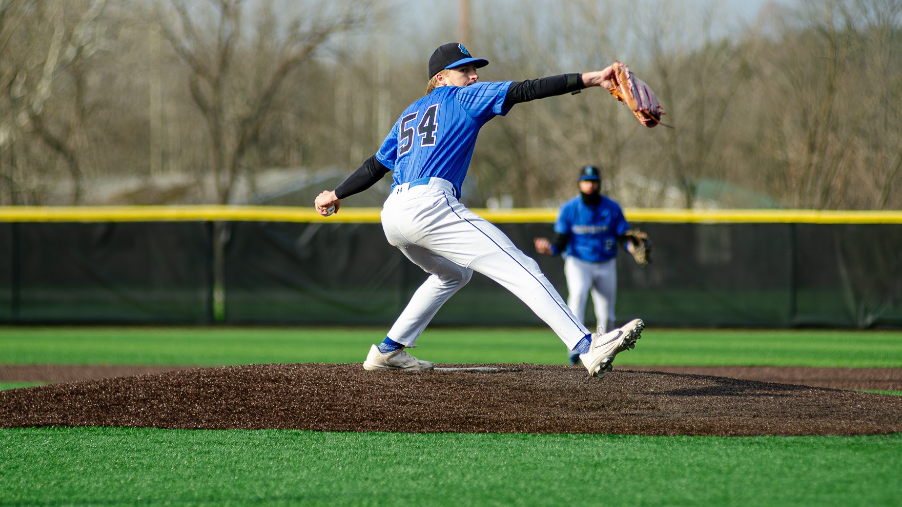 Nick Syposs pitching vs Oswego 