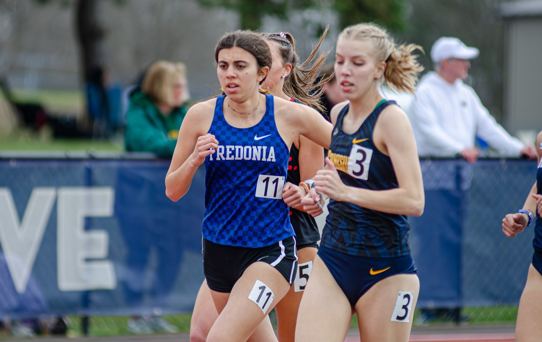 Women's track and field runner